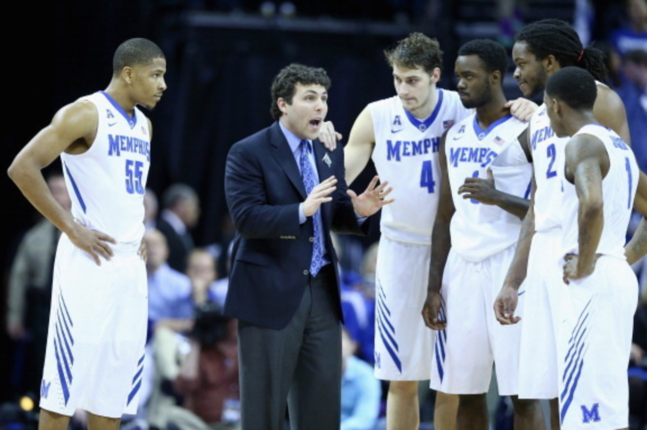 MEMPHIS, TN - MARCH 01: Josh Pastner the head coach of the Memphis Tigers talks to his team during the game against the Louisville Cardinals at FedExForum on March 1, 2014 in Memphis, Tennessee. (Photo by Andy Lyons/Getty Images) MEMPHIS, TN - MARCH 01: Josh Pastner the head coach of the Memphis Tigers talks to his team during the game against the Louisville Cardinals at FedExForum on March 1, 2014 in Memphis, Tennessee. (Photo by Andy Lyons/Getty Images)