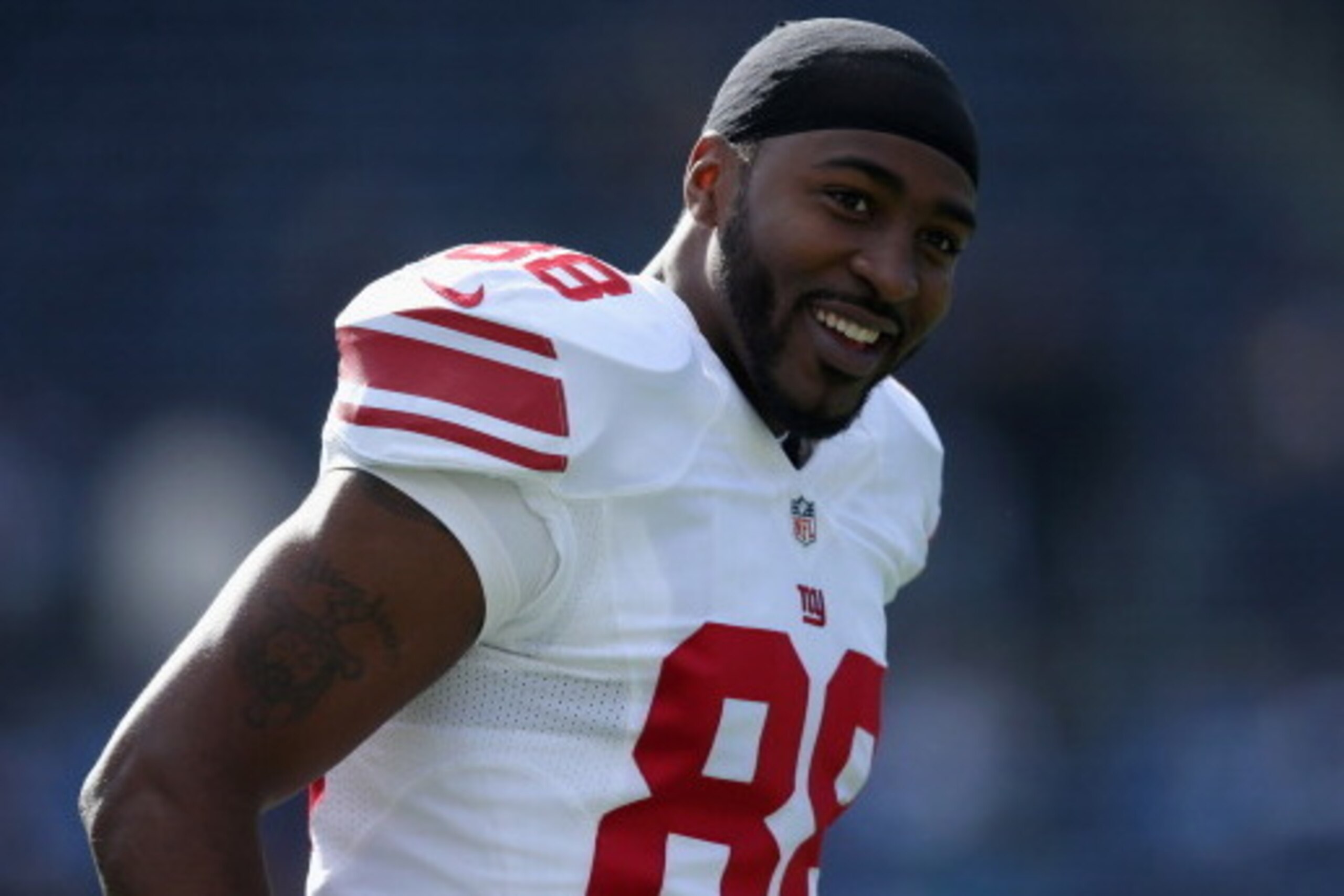 SAN DIEGO, CA - DECEMBER 08:  Wide receiver Hakeem Nicks #88 of the New York Giants looks on prior to the start of the game against the San Diego Chargers at Qualcomm Stadium on December 8, 2013 in San Diego, California.  (Photo by Jeff Gross/Getty Images