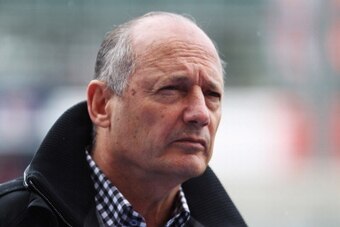 NORTHAMPTON, ENGLAND - JULY 07:  McLaren chief Ron Dennis is seen during qualifying for the British Grand Prix at Silverstone Circuit on July 7, 2012 in Northampton, England.  (Photo by Mark Thompson/Getty Images)