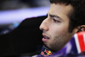 MELBOURNE, VICTORIA - MARCH 13:  Daniel Ricciardo of Australia and Infiniti Red Bull Racing has a seat fitting during previews to the Australian Formula One Grand Prix at Albert Park on March 13, 2014 in Melbourne, Australia.  (Photo by Andrew Hone/Getty 
