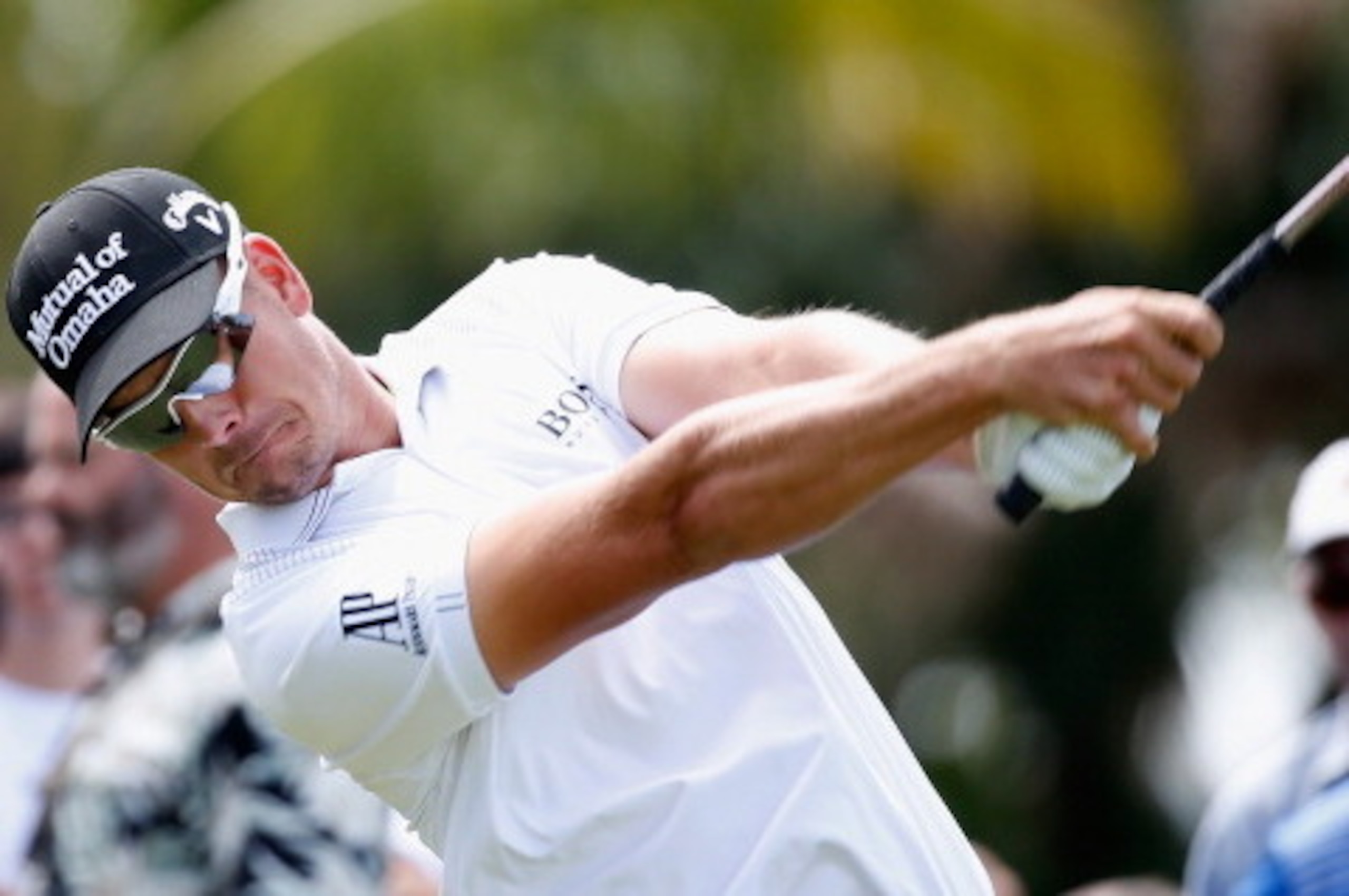 DORAL, FL - MARCH 07:  Henrik Stenson of Sweden  hits a shot during the second round of the World Golf Championships-Cadillac Championship at Trump National Doral on March 7, 2014 in Doral, Florida.  (Photo by Chris Trotman/Getty Images)
