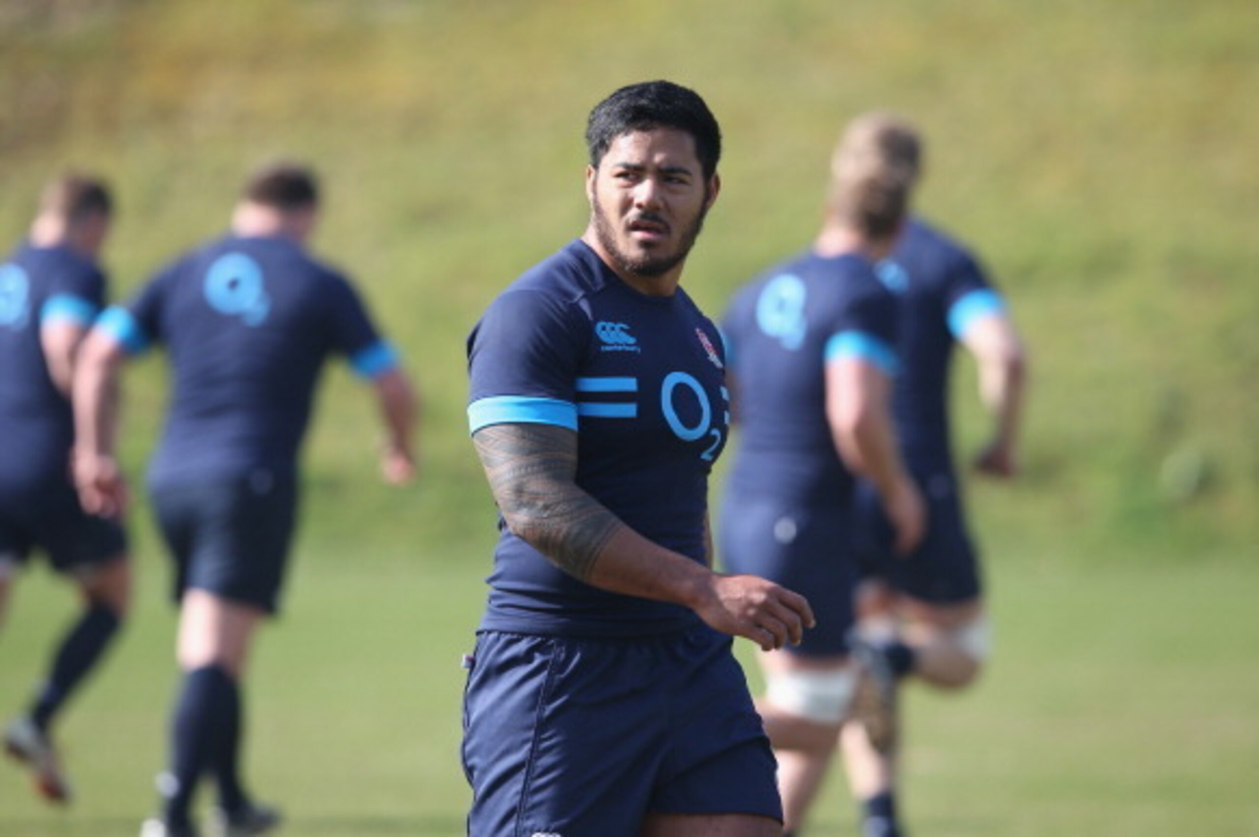 BAGSHOT, ENGLAND - MARCH 13: Manu Tuilagi looks on during the England training session held at Pennyhill Park on March 13, 2014 in Bagshot, England. (Photo by David Rogers/Getty Images) BAGSHOT, ENGLAND - MARCH 13: Manu Tuilagi looks on during the England training session held at Pennyhill Park on March 13, 2014 in Bagshot, England. (Photo by David Rogers/Getty Images)