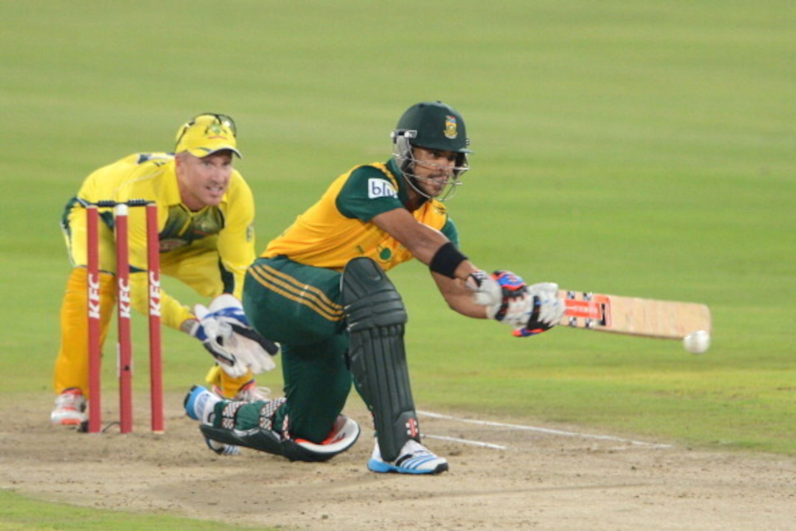 CENTURION, SOUTH AFRICA - MARCH 14: JP Duminy of South Africa during the 3rd KFC T20 International match between South Africa and Australia at SuperSport Park on March 14, 2014 in Centurion, South Africa. (Photo by Lee Warren/Gallo Images/Getty Images)