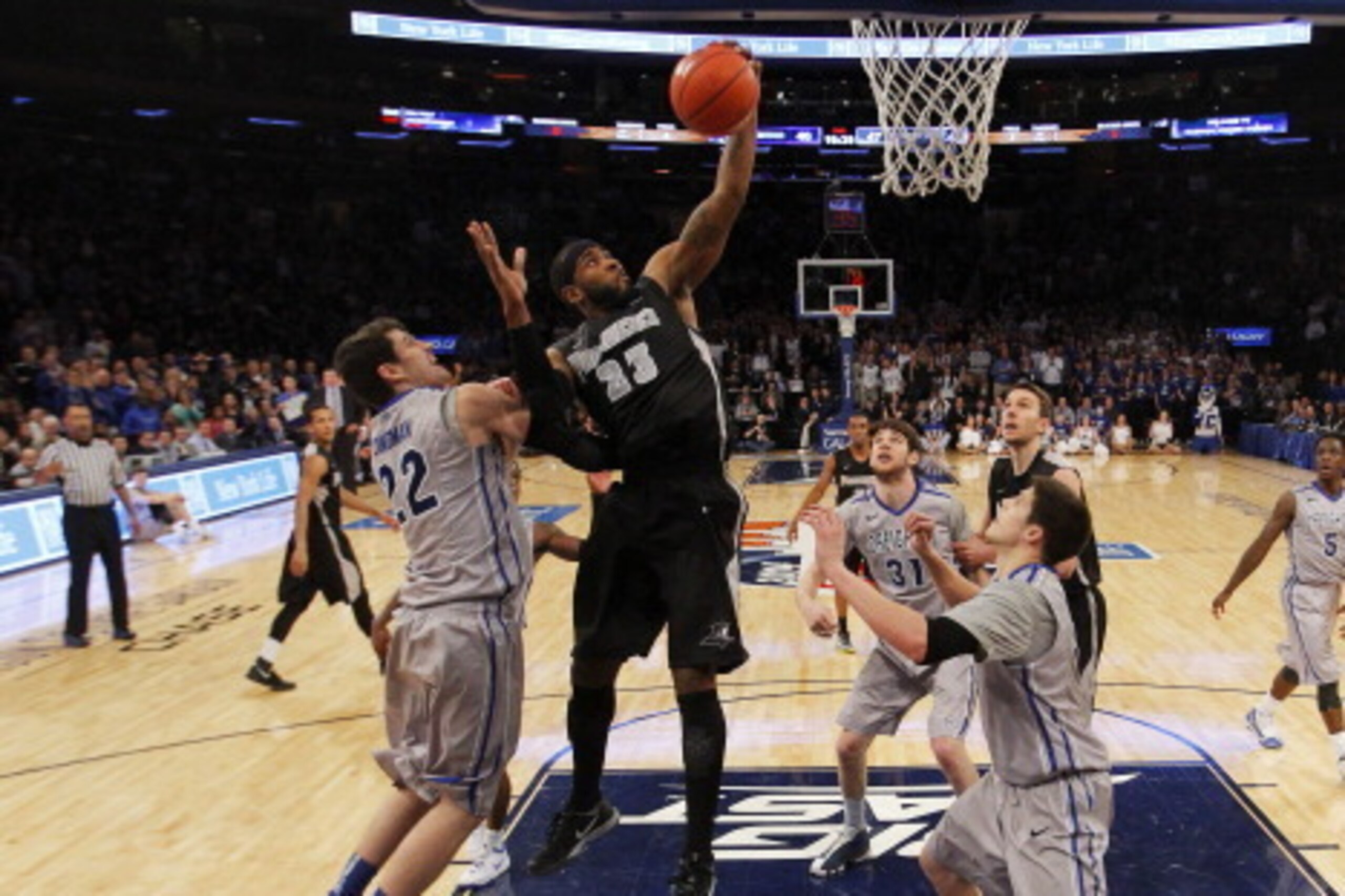 NEW YORK, NY - MARCH 15:  LaDontae Henton #23 of the Providence Friars shoots against the Creighton Bluejays in the second half during the Championship game of the 2014 Men's Big East Basketball Tournament at Madison Square Garden on March 15, 2014 in New