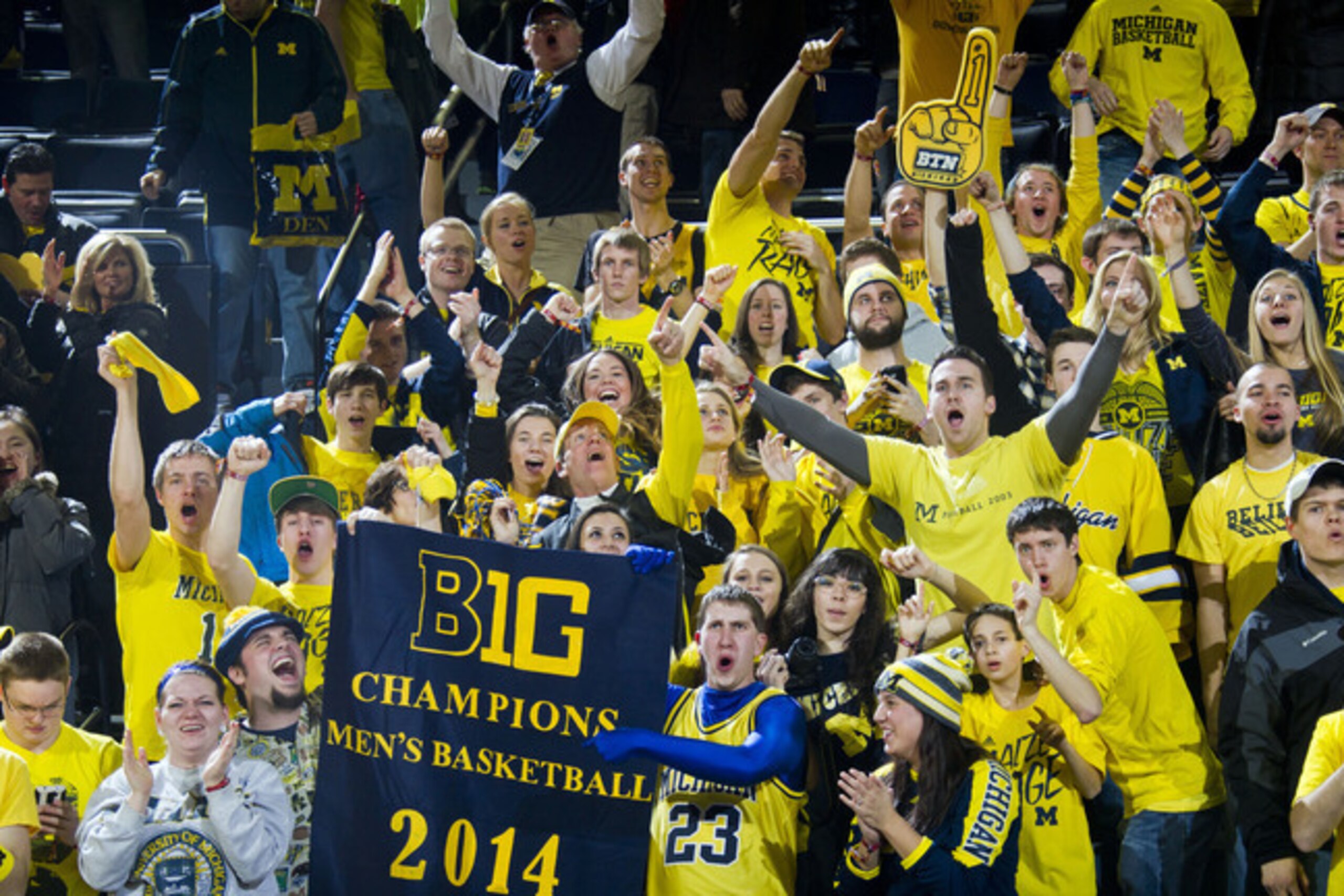 Don't try to tell Michigan's fans there's anything wrong with the NCAA tourney. Don't try to tell Michigan's fans there's anything wrong with the NCAA tourney.