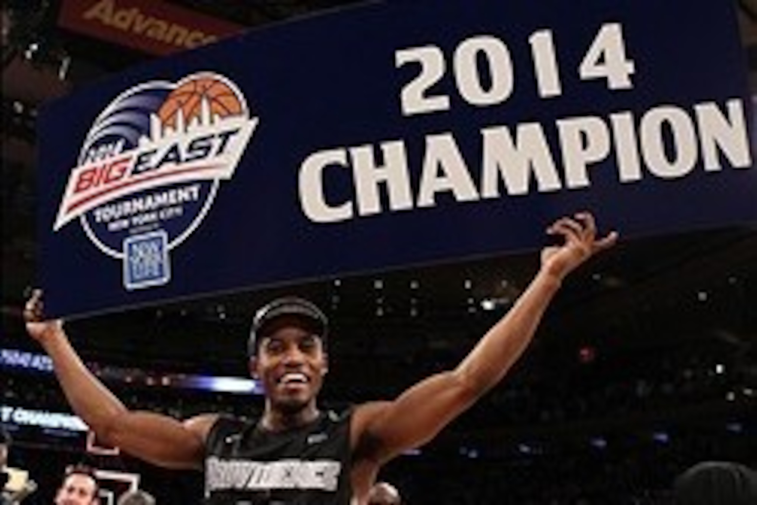 Mar 15, 2014; New York, NY, USA; Providence Friars guard Bryce Cotton (11) celebrates after defeating the Providence Friars to win the championship game of the Big East college basketball tournament at Madison Square Garden. Mandatory Credit: Adam Hunger- Mar 15, 2014; New York, NY, USA; Providence Friars guard Bryce Cotton (11) celebrates after defeating the Providence Friars to win the championship game of the Big East college basketball tournament at Madison Square Garden. Mandatory Credit: Adam Hunger-