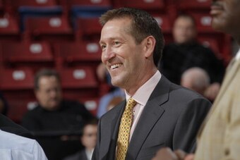 SACRAMENTO, CA - NOVEMBER 19: Head coach Jeff Hornacek of the Phoenix Suns coaches against the Sacramento Kings on November 19, 2013 at Sleep Train Arena in Sacramento, California. NOTE TO USER: User expressly acknowledges and agrees that, by downloading 