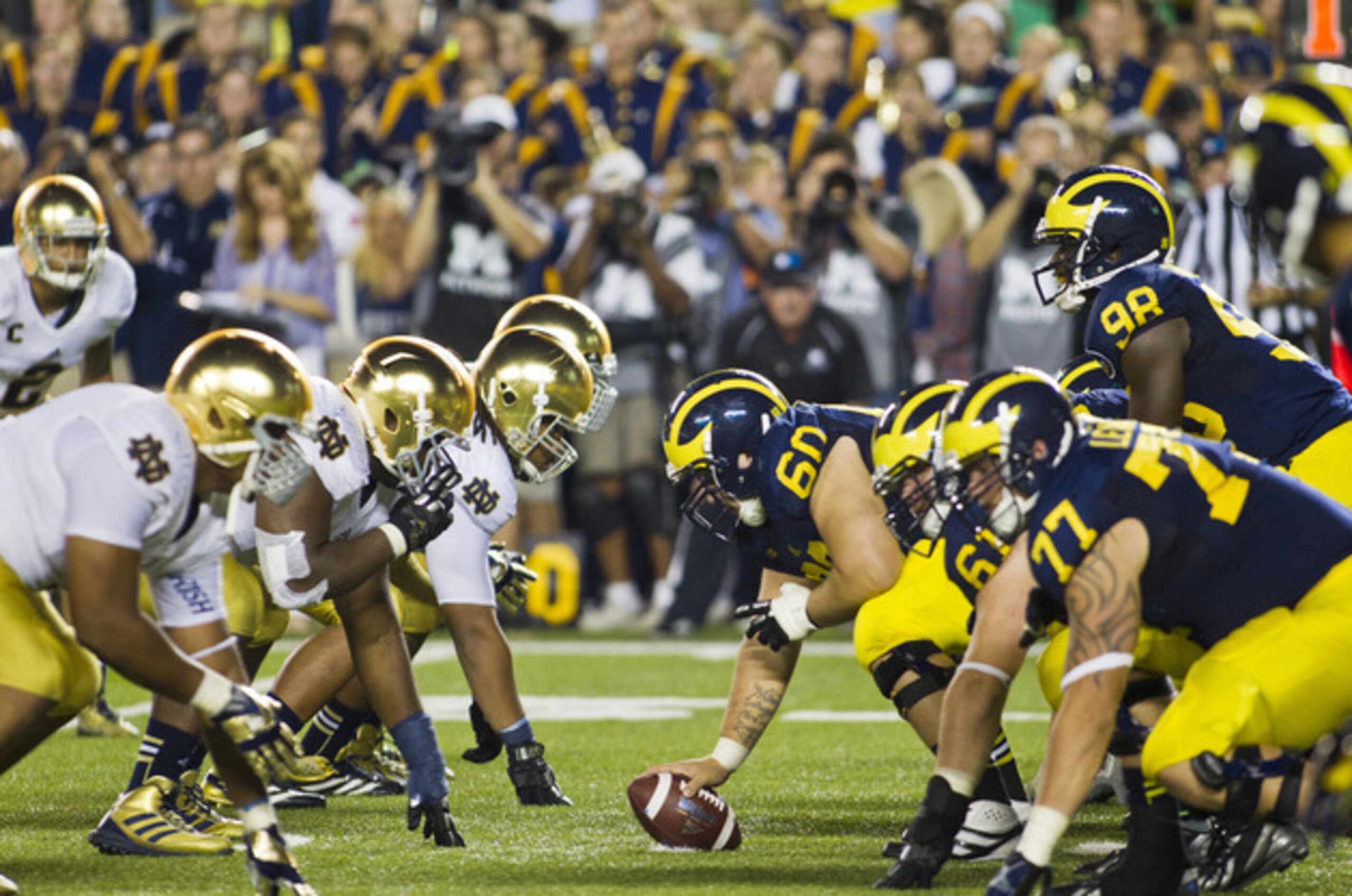 With Notre Dame opting out of future matchups, fans won't be seeing this for a while after 2014.