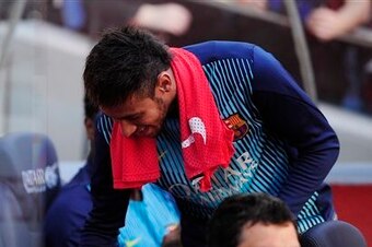 Tricky: Neymar's transfer saga took its toll.