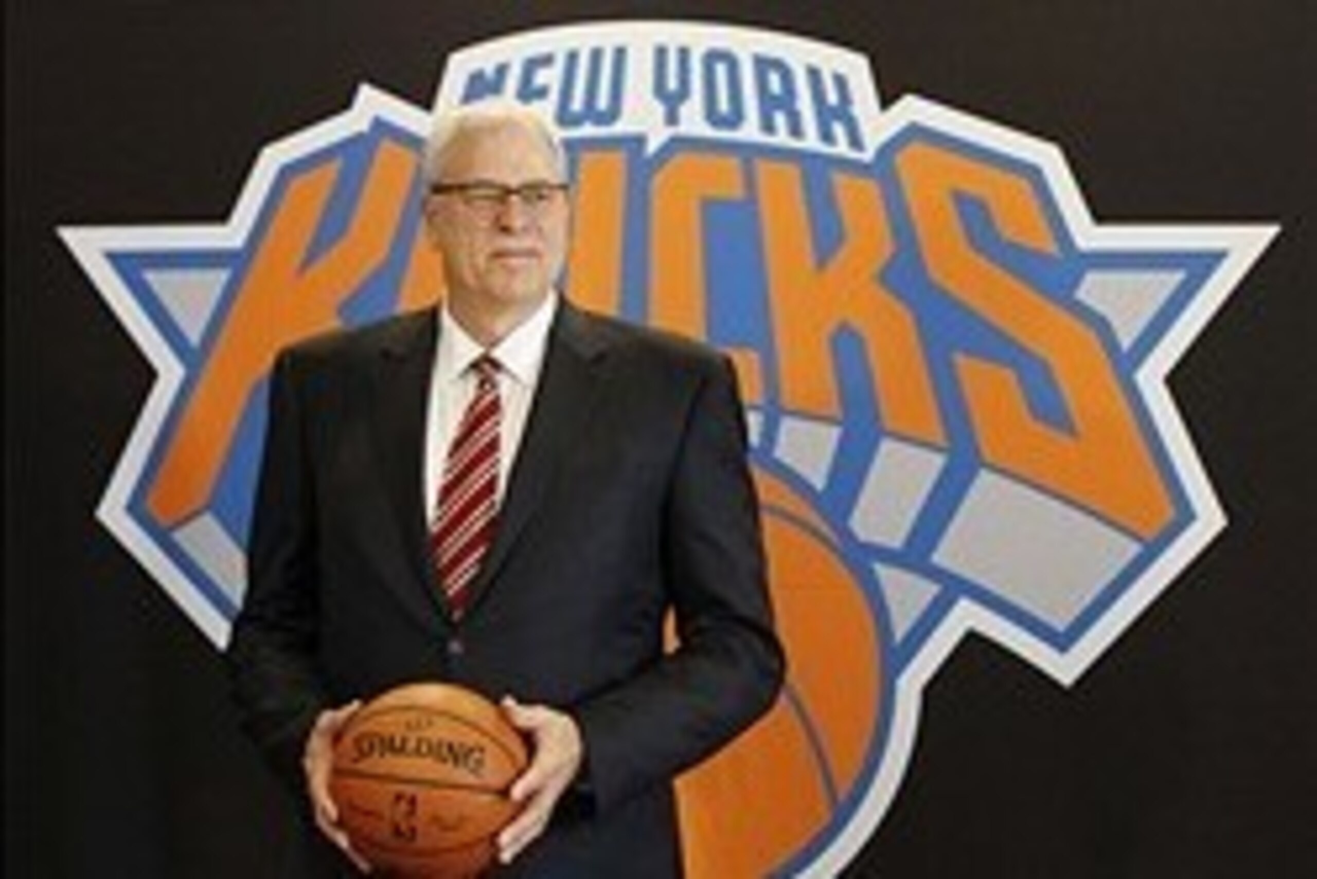 Mar 18, 2014; New York, NY, USA; New York Knicks new president of basketball of operations Phil Jackson is introduced at a press conference at Madison Square Garden.  Mandatory Credit: William Perlman/THE STAR-LEDGER via USA TODAY Sports