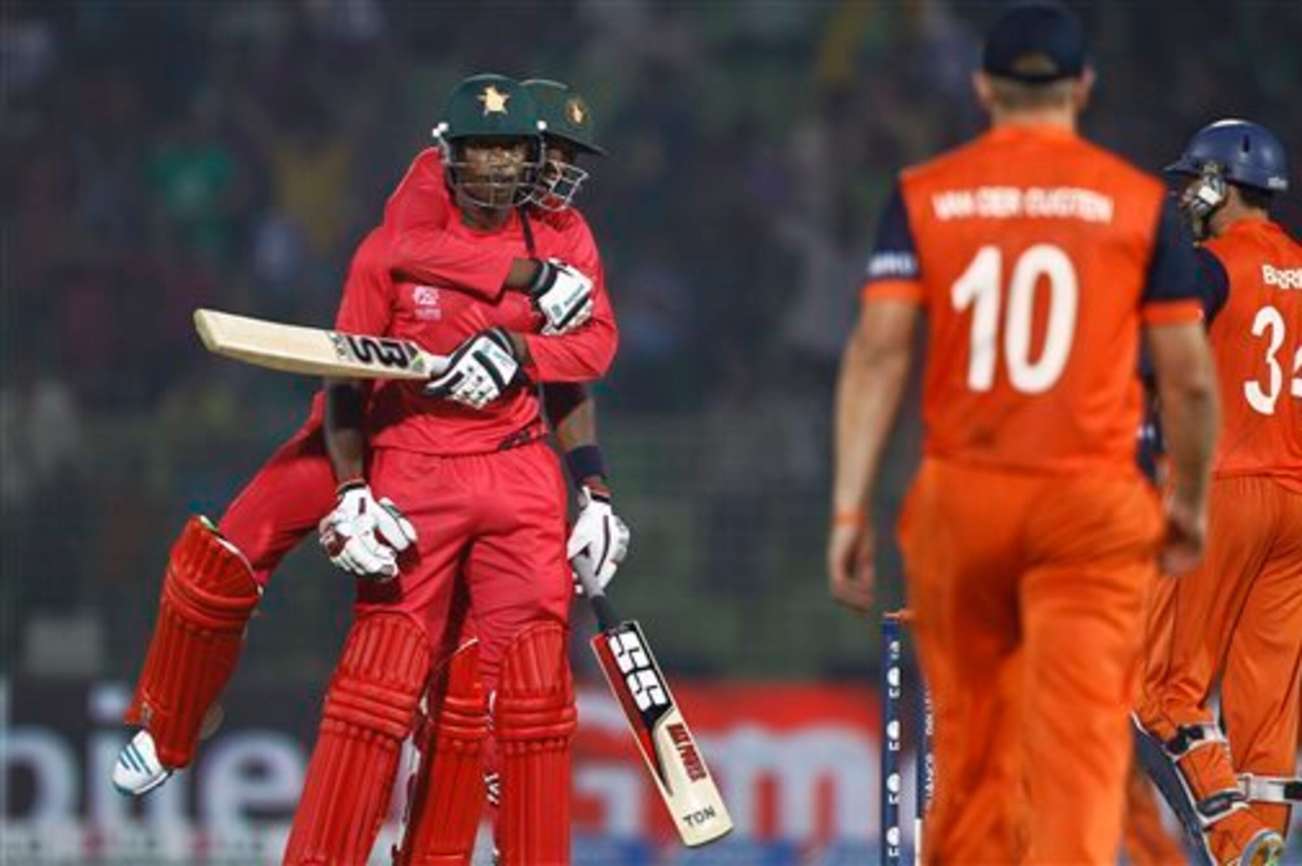 Zimbabwe took the match on the very last delivery.