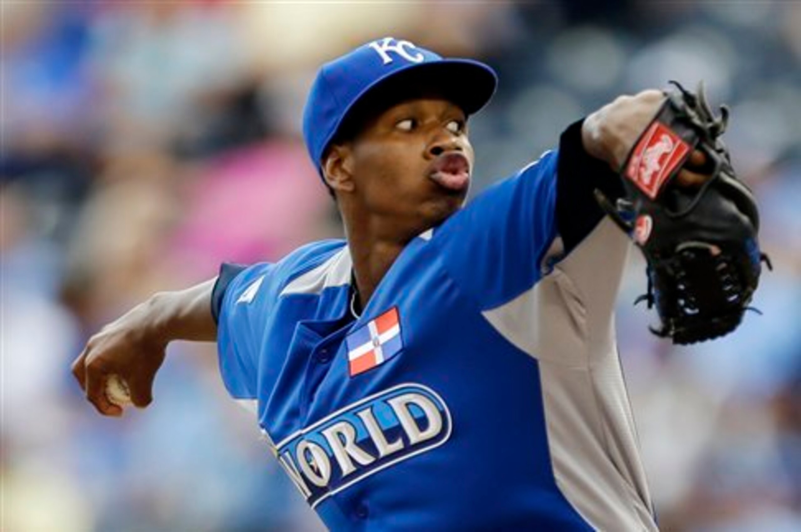 This is Ventura at the 2012 Futures Game, where he got to start in front of a friendly crowd at Kauffman Stadium.