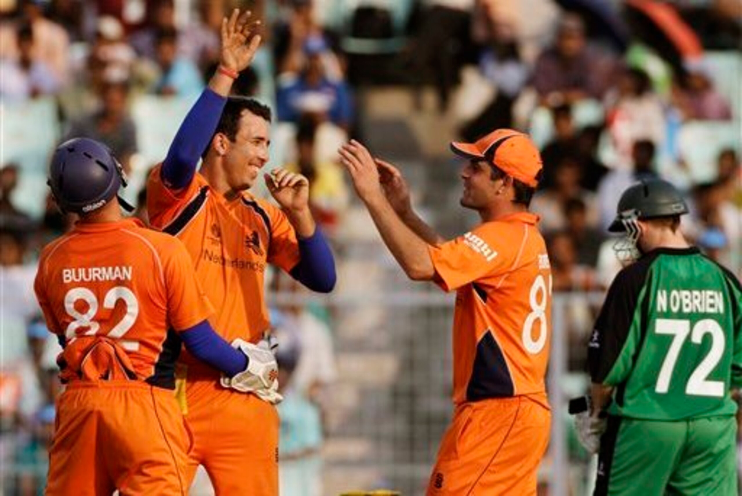 Netherlands can still go through if they curtail the Irish innings and push up their own run-rate.