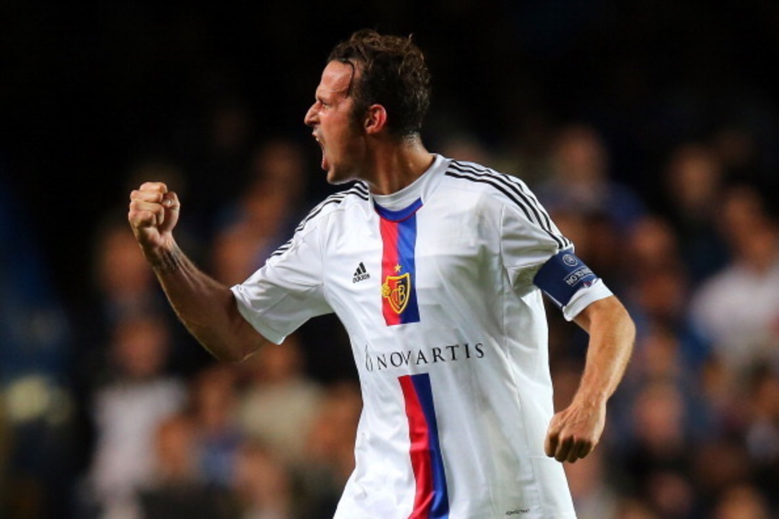 LONDON, ENGLAND - SEPTEMBER 18: Marco Streller of FC Basel celebrates scoring their second goal during the UEFA Champions League Group E Match between Chelsea and FC Basel at Stamford Bridge on September 18, 2013 in London, England. (Photo by Clive Rose/ LONDON, ENGLAND - SEPTEMBER 18: Marco Streller of FC Basel celebrates scoring their second goal during the UEFA Champions League Group E Match between Chelsea and FC Basel at Stamford Bridge on September 18, 2013 in London, England. (Photo by Clive Rose/