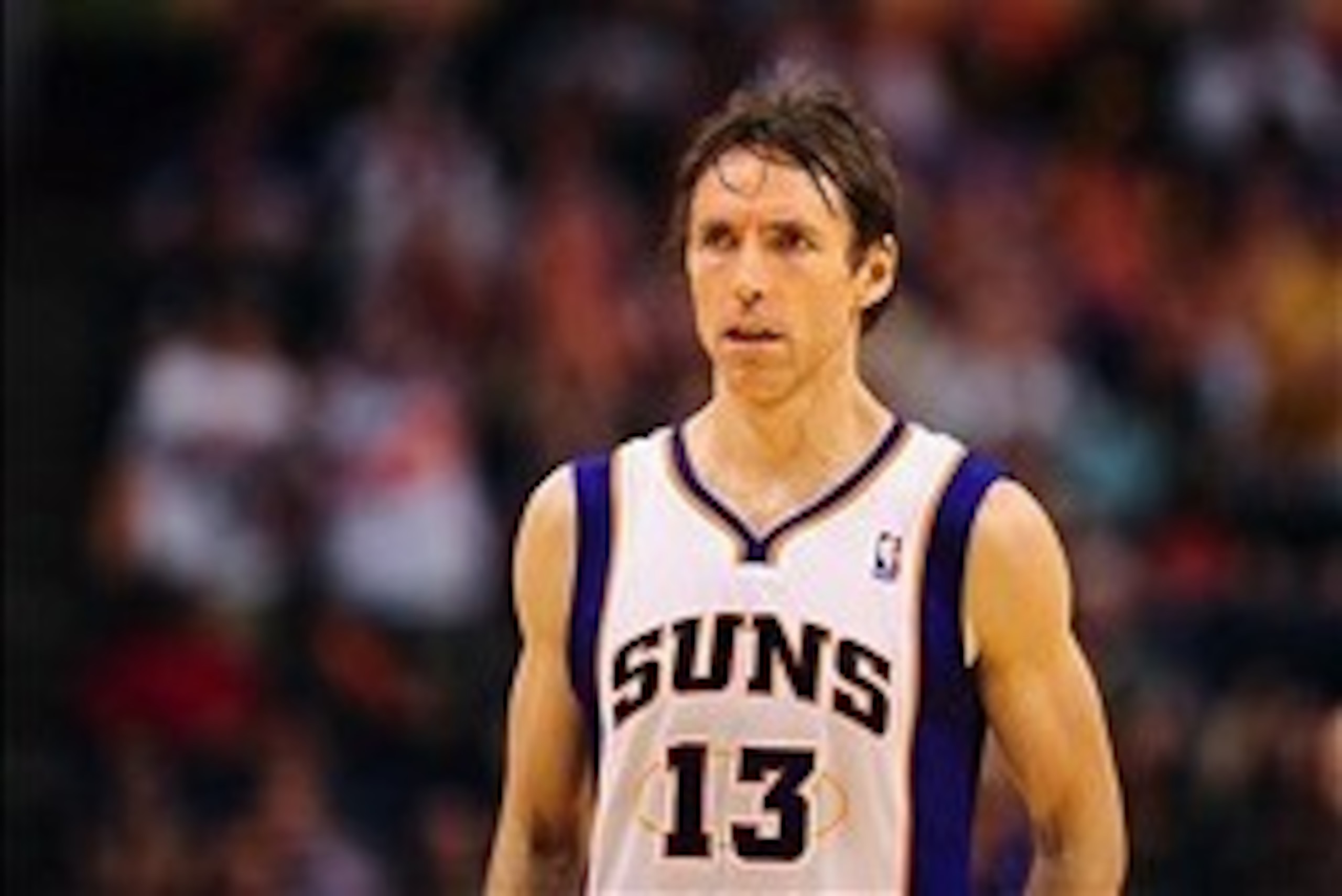Apr. 7, 2012; Phoenix, AZ, USA; Phoenix Suns guard Steve Nash during the game against the Los Angeles Lakers at the US Airways Center. The Suns defeated the Lakers 125-105.  Mandatory Credit: Mark J. Rebilas-USA TODAY Sports