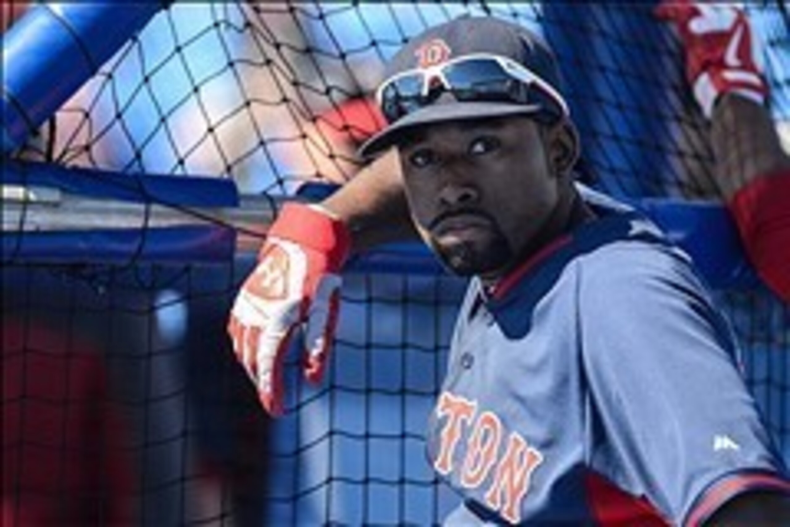Mar 14, 2014; Dunedin, FL, USA; Boston Red Sox outfielder Jackie Bradley Jr. (25) stands near the batting cage before the start of the spring training exhibition game against the Toronto Blue Jays at Florida Auto Exchange Park. Mandatory Credit: Jonathan 