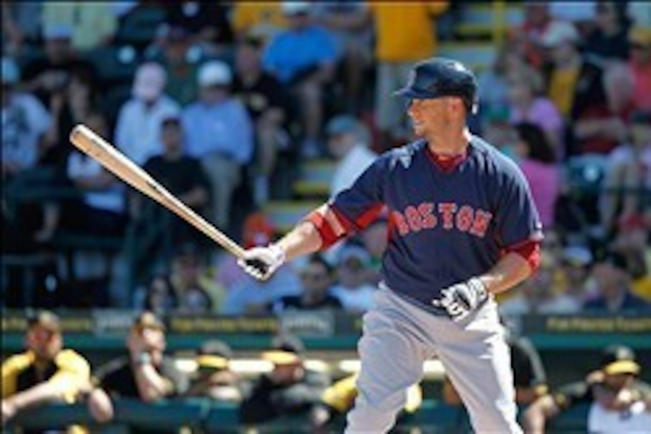 Mar 3, 2014; Bradenton, FL, USA; Boston Red Sox left fielder Daniel Nava (29) at bat against the Pittsburgh Pirates at McKechnie Field. Mandatory Credit: Kim Klement-USA TODAY Sports