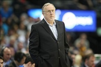 Mar 3, 2014; Denver, CO, USA; Minnesota Timberwolves head coach Rick Adelman during the first half against the Denver Nuggets at Pepsi Center.  The Timberwolves won 132-128.  Mandatory Credit: Chris Humphreys-USA TODAY Sports