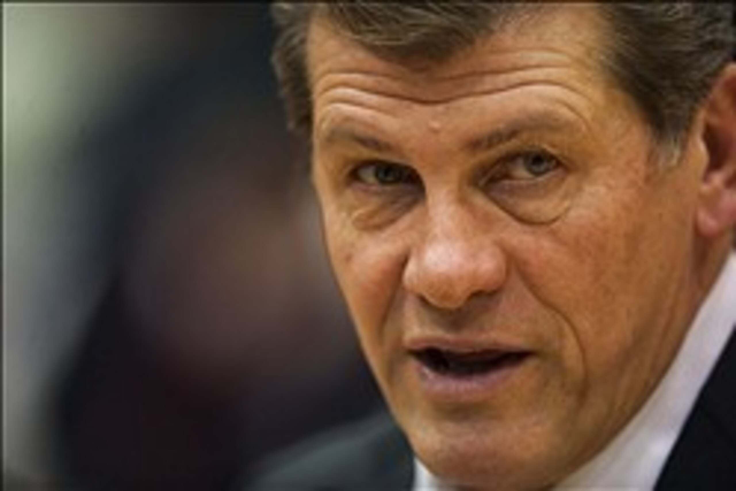 Jan 28, 2014; Philadelphia, PA, USA; Connecticut Huskies head coach Geno Auriemma is interviewed after defeating the Temple Owls at McGonigle Hall. UCONN defeated Temple 93-56. Mandatory Credit: Howard Smith-USA TODAY Sports