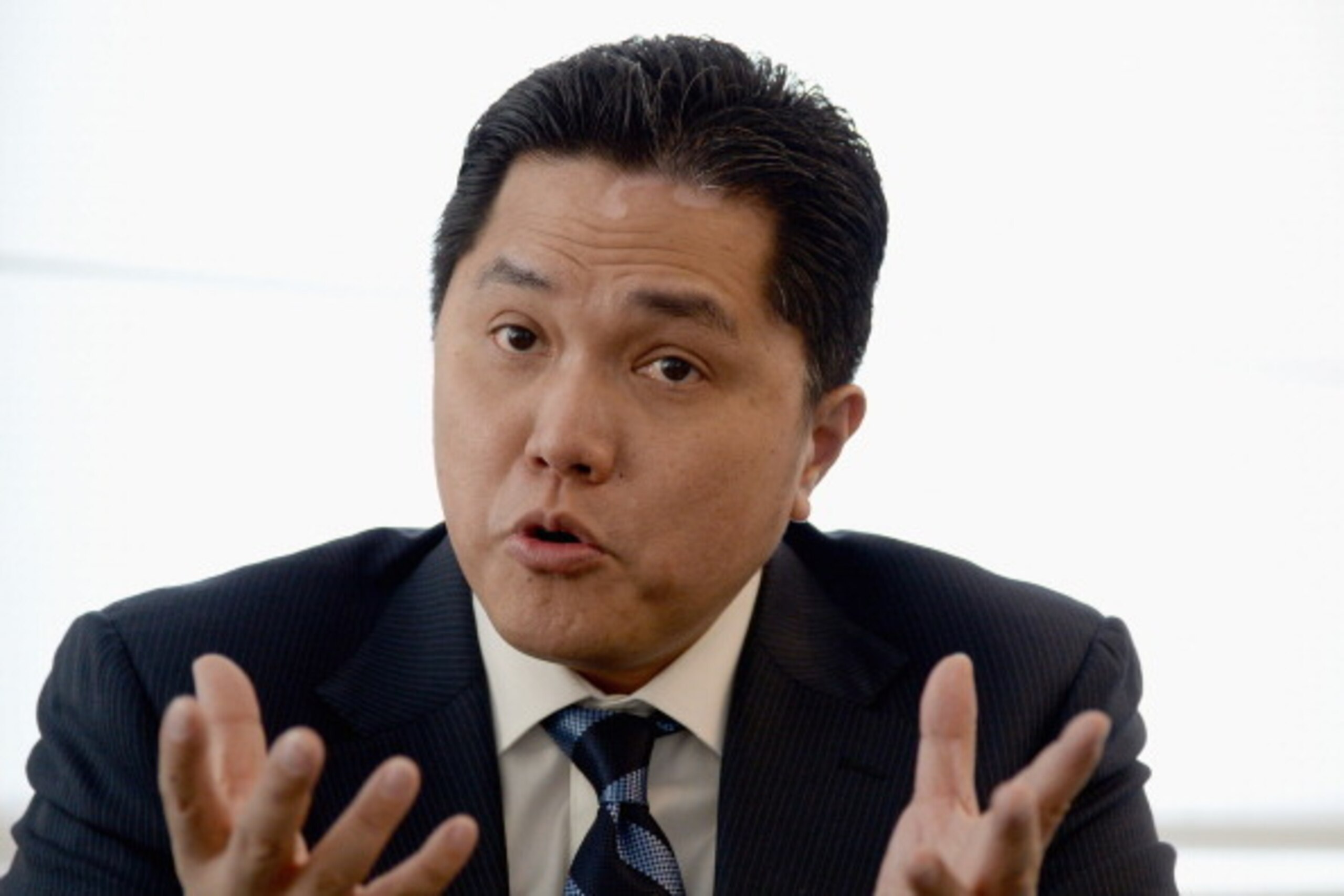 MILAN, ITALY - FEBRUARY 24:  FC Internazionale Milano New President Erick Thohir poses for a portrait session on February 24, 2014 in Milan, Italy.  (Photo by Claudio Villa/Getty Images)