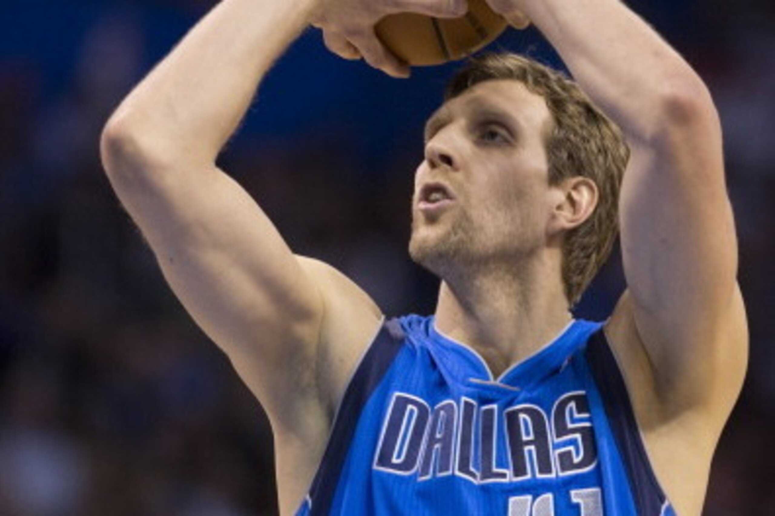 OKLAHOMA CITY, OK - March 16, 2014: Dirk Nowitzki #41 of the Dallas Mavericks shoots a free throw against the Oklahoma City Thunder at the Chesapeake Arena on March 16, 2014 in Oklahoma City, Oklahoma. NOTE TO USER: User expressly acknowledges and agrees OKLAHOMA CITY, OK - March 16, 2014: Dirk Nowitzki #41 of the Dallas Mavericks shoots a free throw against the Oklahoma City Thunder at the Chesapeake Arena on March 16, 2014 in Oklahoma City, Oklahoma. NOTE TO USER: User expressly acknowledges and agrees