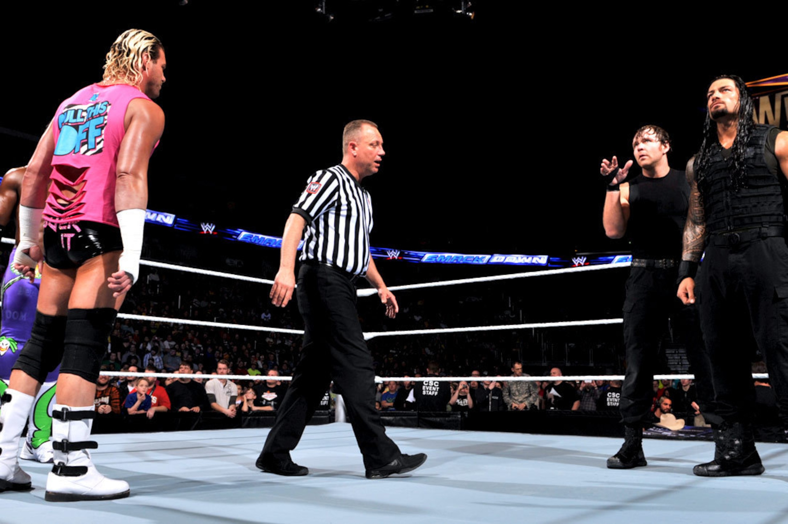 Which groups would form to challenge The Shield and The Wyatt Family?