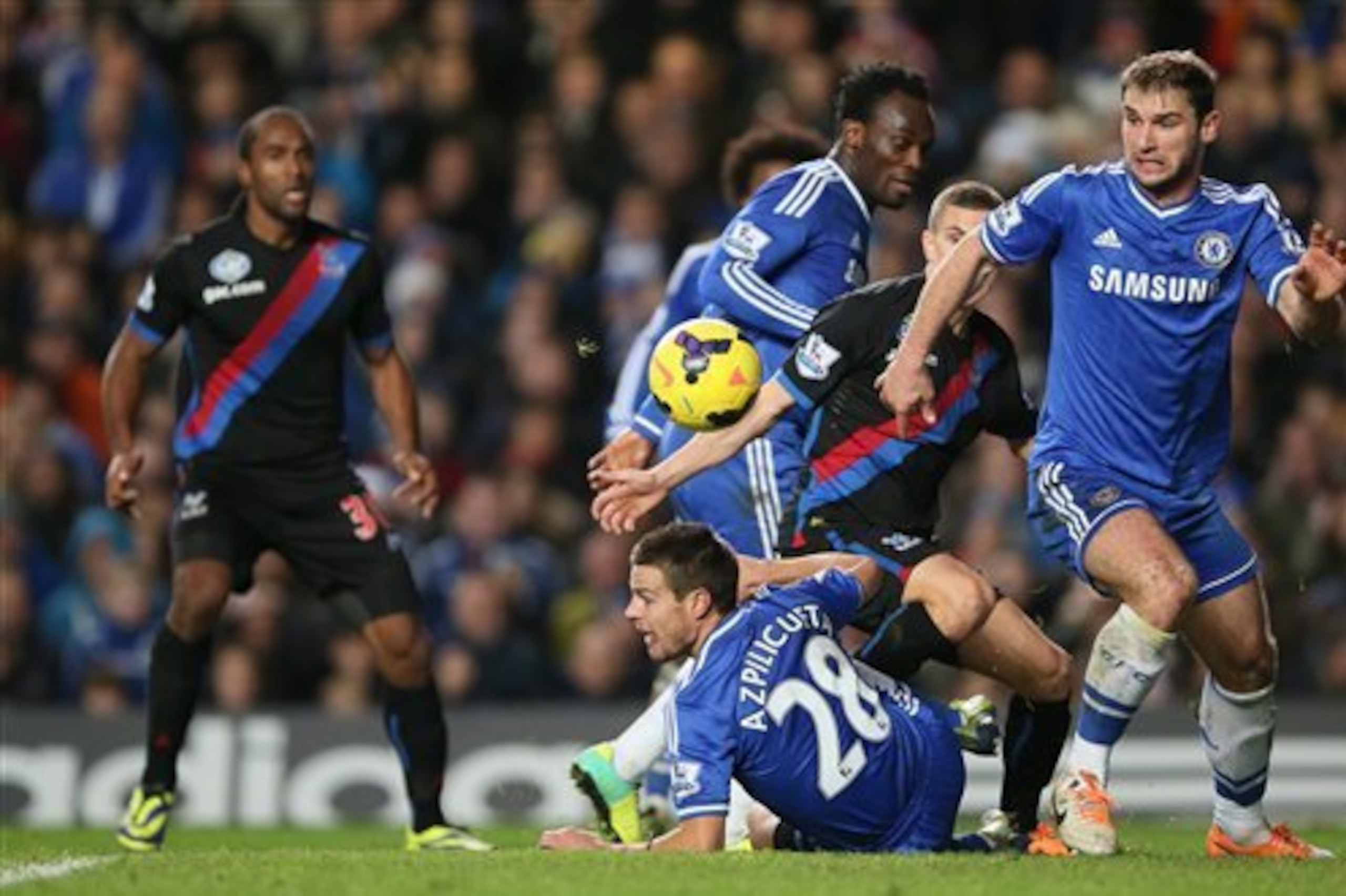 Chelsea's defense was its usual brilliant self the first time these two teams played this season at Stamford Bridge.