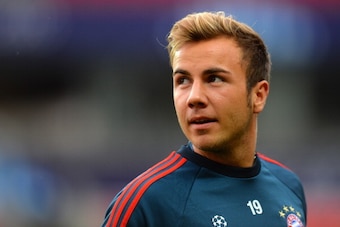 PRAGUE, CZECH REPUBLIC - AUGUST 29: Mario Gotze of FC Bayern Munchen during a training session prior to the UEFA Super Cup match between FC Bayern Munchen and Chelsea at Stadion Eden on August 29, 2013 in Prague, Czech Republic. (Photo by Shaun Botteril PRAGUE, CZECH REPUBLIC - AUGUST 29: Mario Gotze of FC Bayern Munchen during a training session prior to the UEFA Super Cup match between FC Bayern Munchen and Chelsea at Stadion Eden on August 29, 2013 in Prague, Czech Republic. (Photo by Shaun Botteril