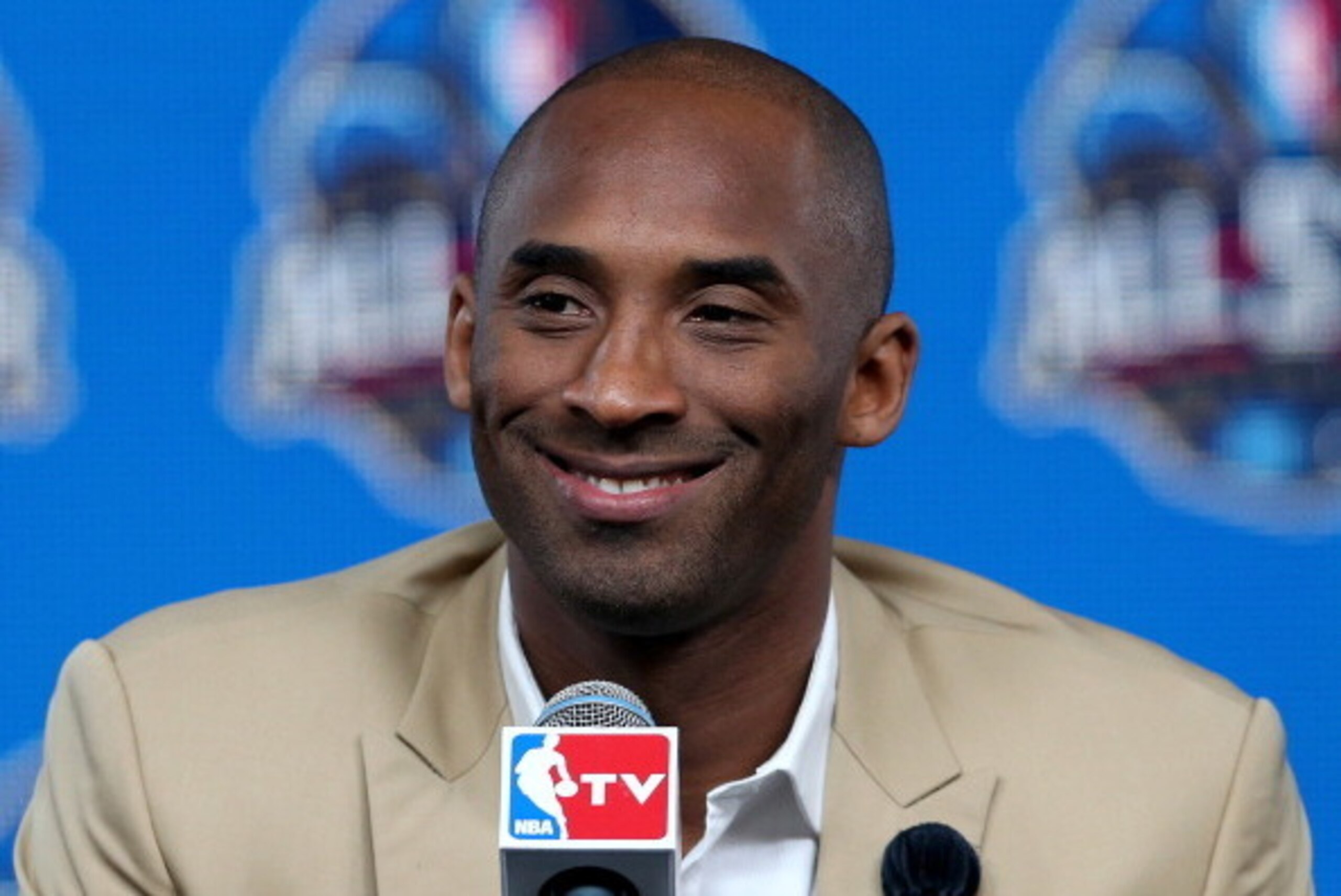 NEW ORLEANS, LA - FEBRUARY 16:  Kobe Bryant of the Los Angeles Lakers addresses the media before the 2014 NBA All-Star game at the Smoothie King Center on February 16, 2014 in New Orleans, Louisiana. NOTE TO USER: User expressly acknowledges and agrees th