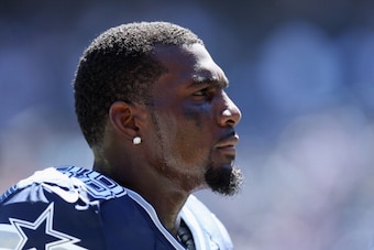 SAN DIEGO, CA - SEPTEMBER 29:  Wide receiver Dez Bryant #88 of the Dallas Cowboys looks on prior to the start of the game against the San Diego Chargers at Qualcomm Stadium on September 29, 2013 in San Diego, California.  (Photo by Jeff Gross/Getty Images