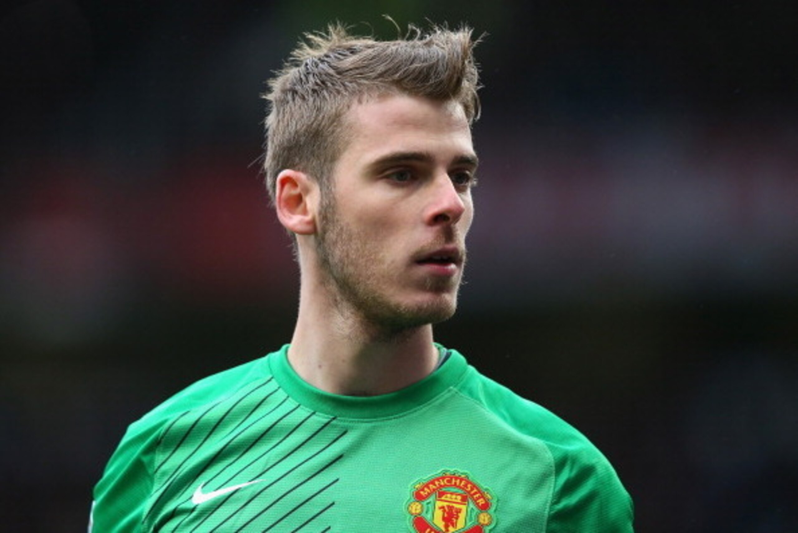 MANCHESTER, ENGLAND - MARCH 16:  David De Gea of Manchester United looks on during the Barclays Premier League match between Manchester United and Liverpool at Old Trafford on March 16, 2014 in Manchester, England.  (Photo by Alex Livesey/Getty Images)