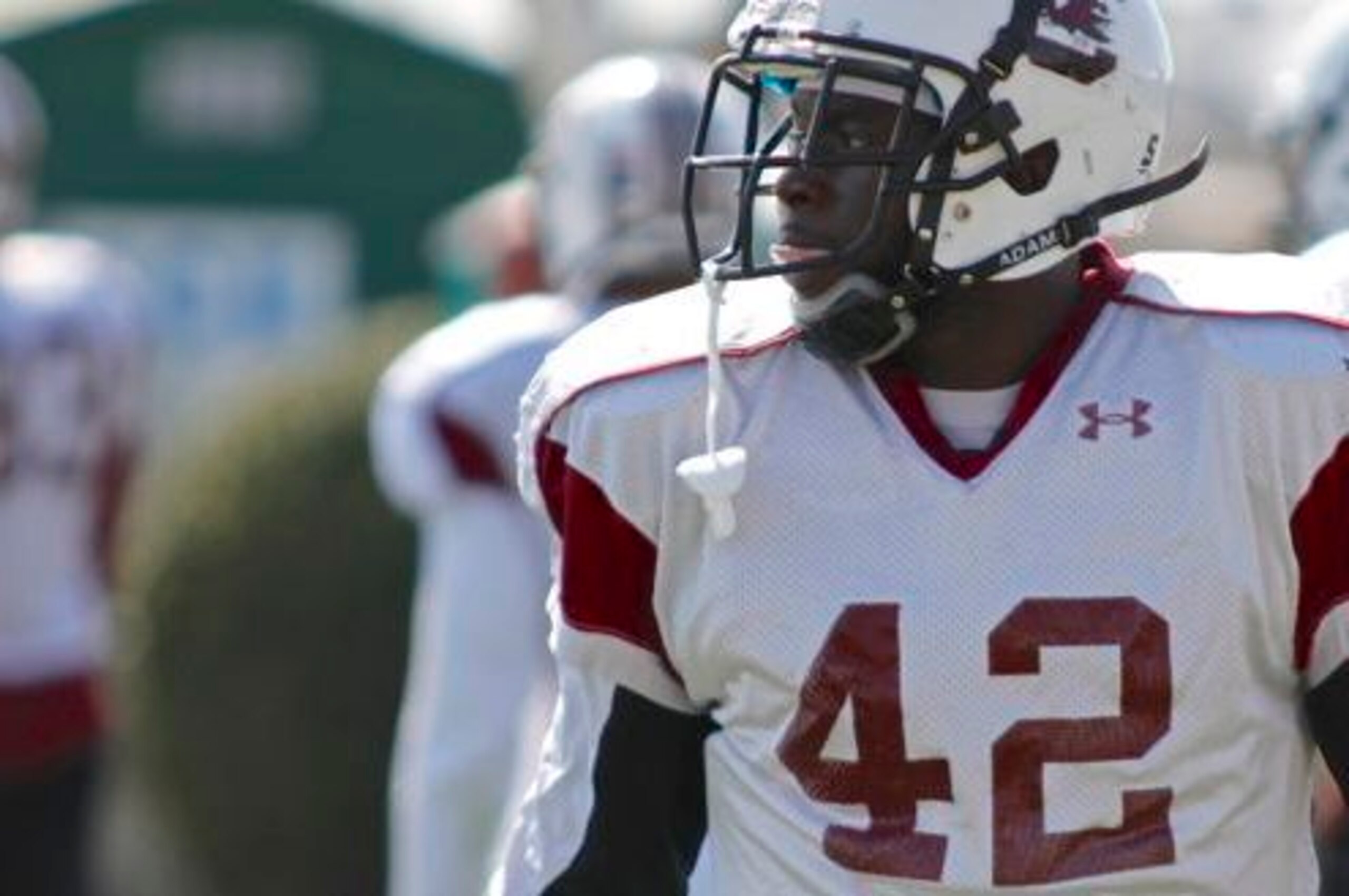 Jordan Diggs is in the mix at Spur linebacker.