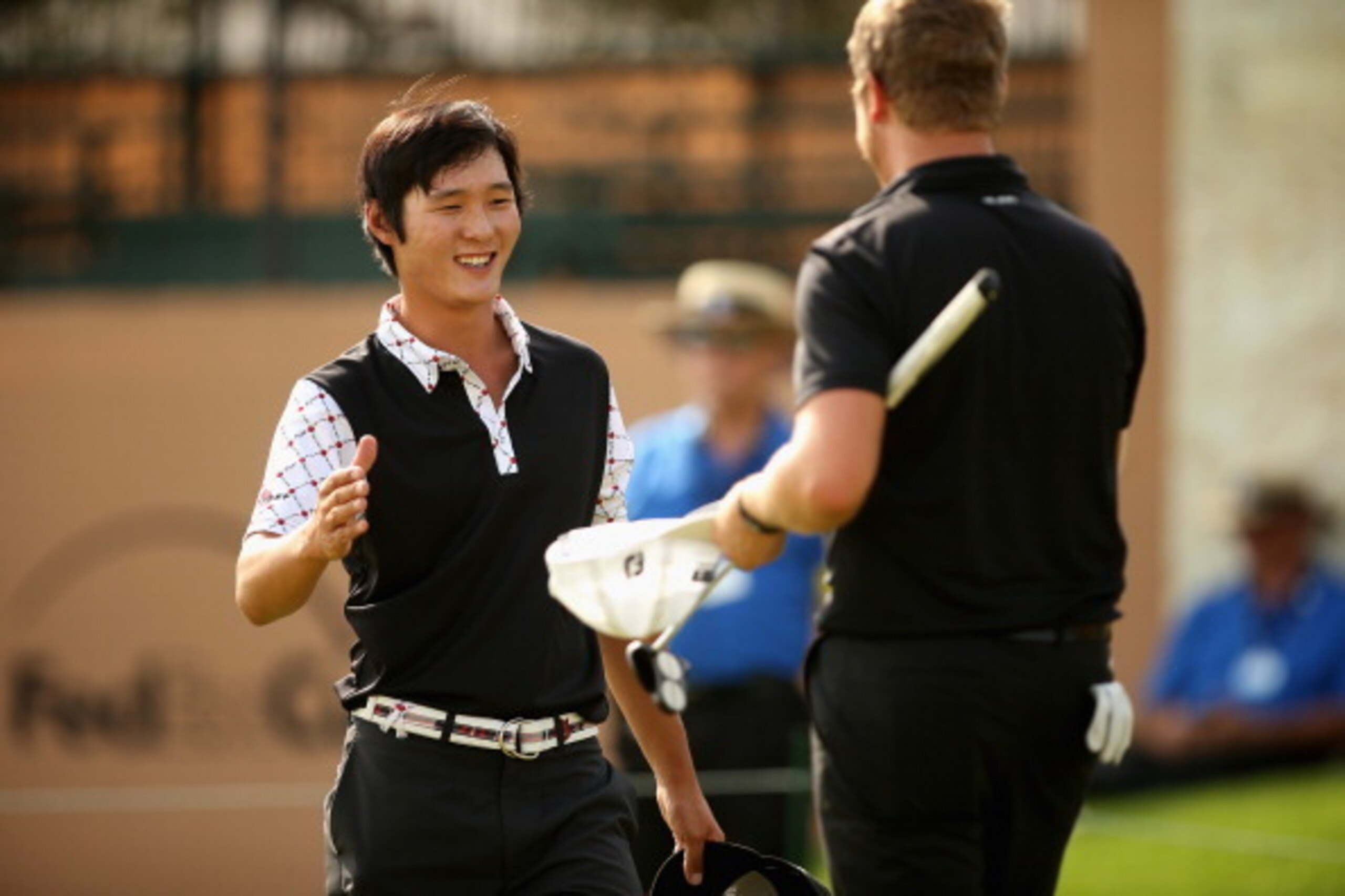 SAN ANTONIO, TX - MARCH 27:  Danny Lee putts in for birdie on the 18th during Round One of the Valero Texas Open at the AT&T Oaks Course on March 27, 2014 in San Antonio, Texas.  (Photo by Darren Carroll/Getty Images)