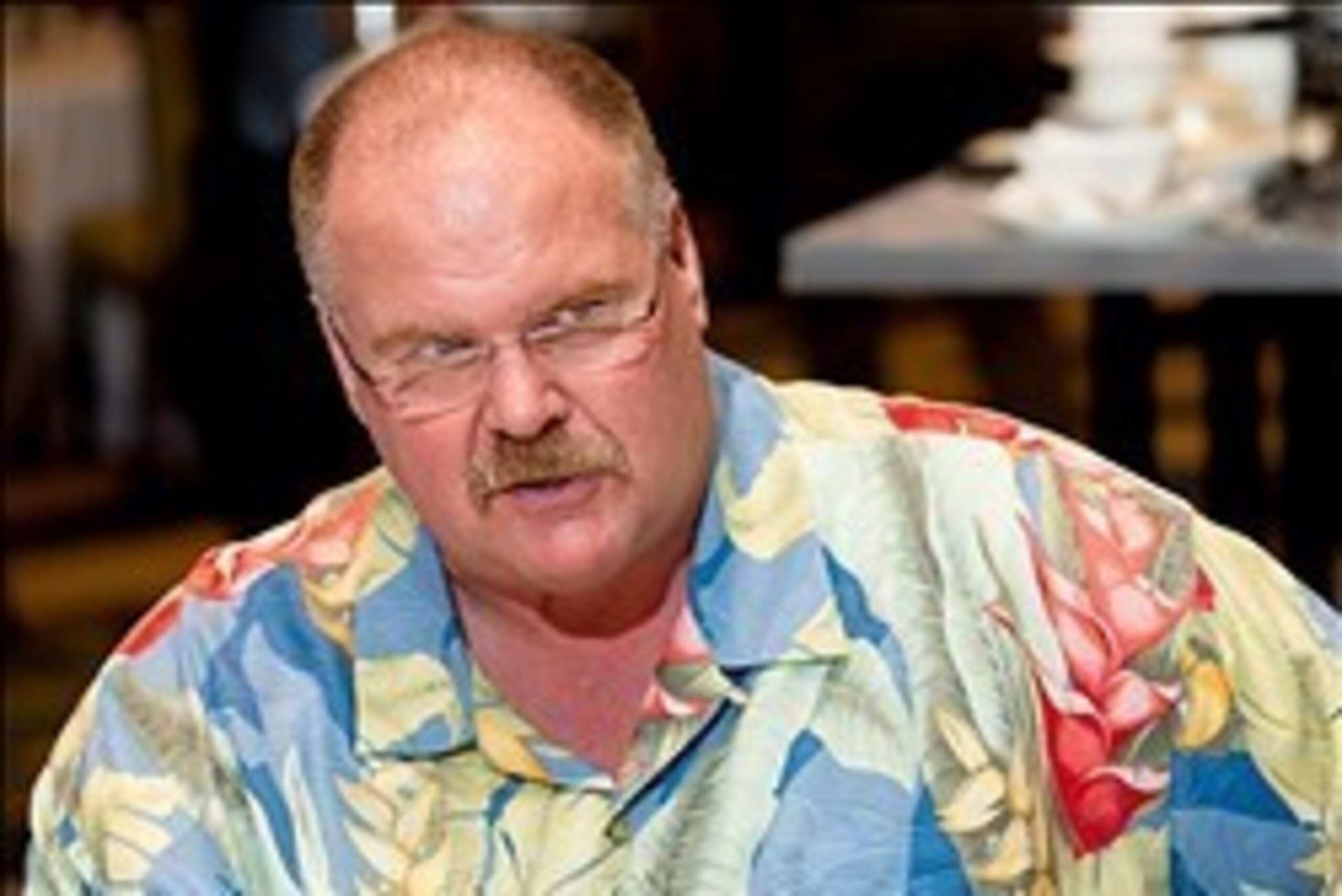Mar 25, 2014; Orlando, FL, USA; Kansas City Chiefs head coach Andy Reid speaks to reporters at the NFL Annual Meetings. Mandatory Credit: Rob Foldy-USA TODAY Sports