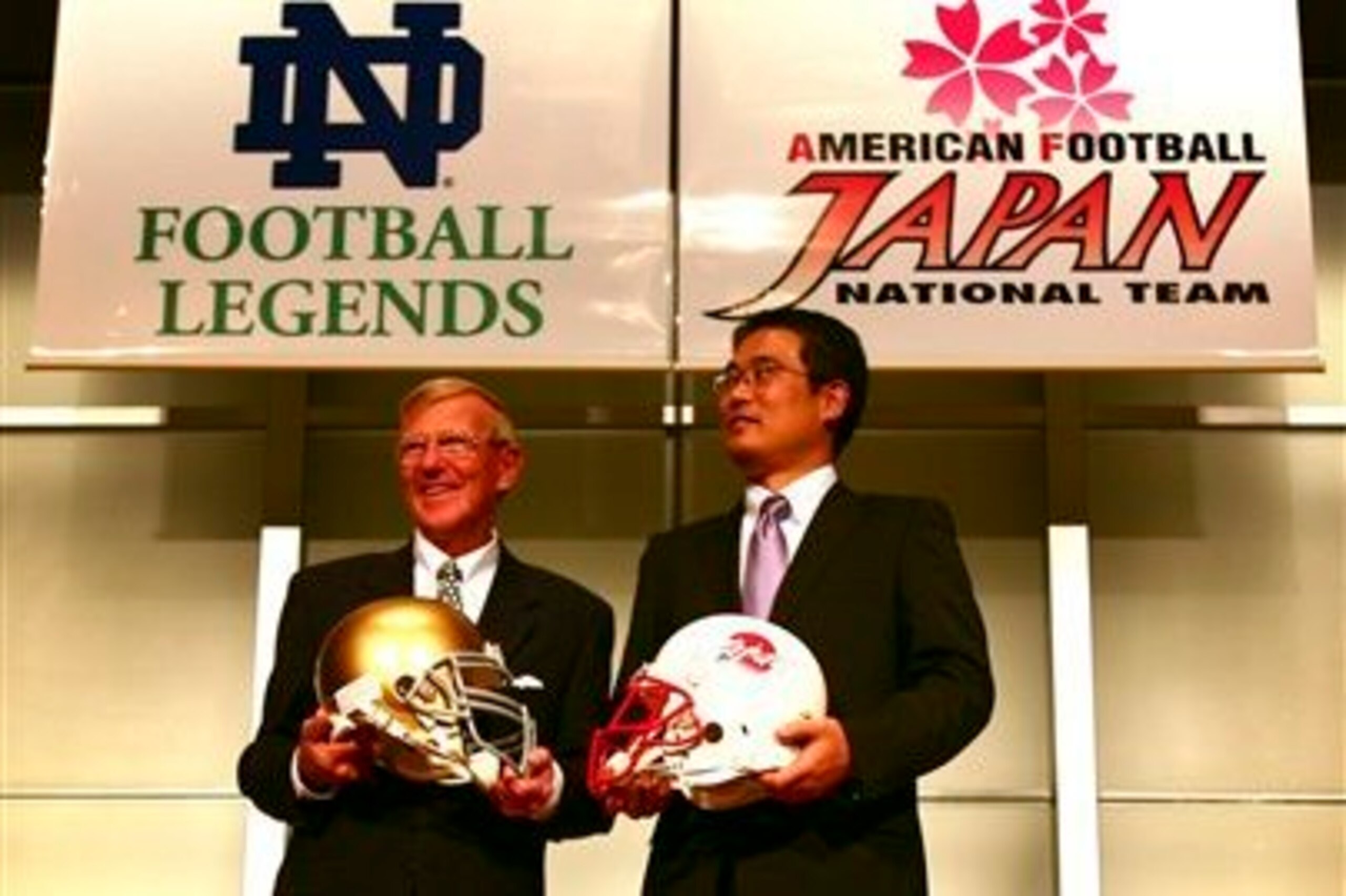 Notre Dame legends played Team Japan in Tokyo in 2009