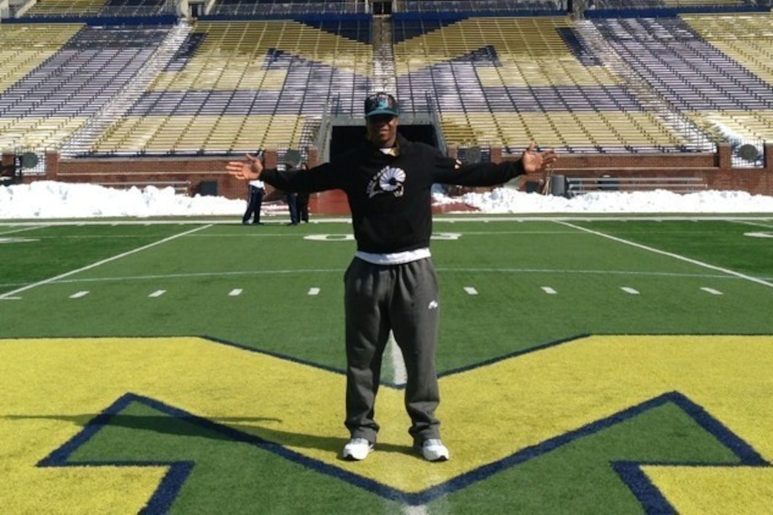 Garrett Taylor visited Ann Arbor shortly befor committing to Michigan.