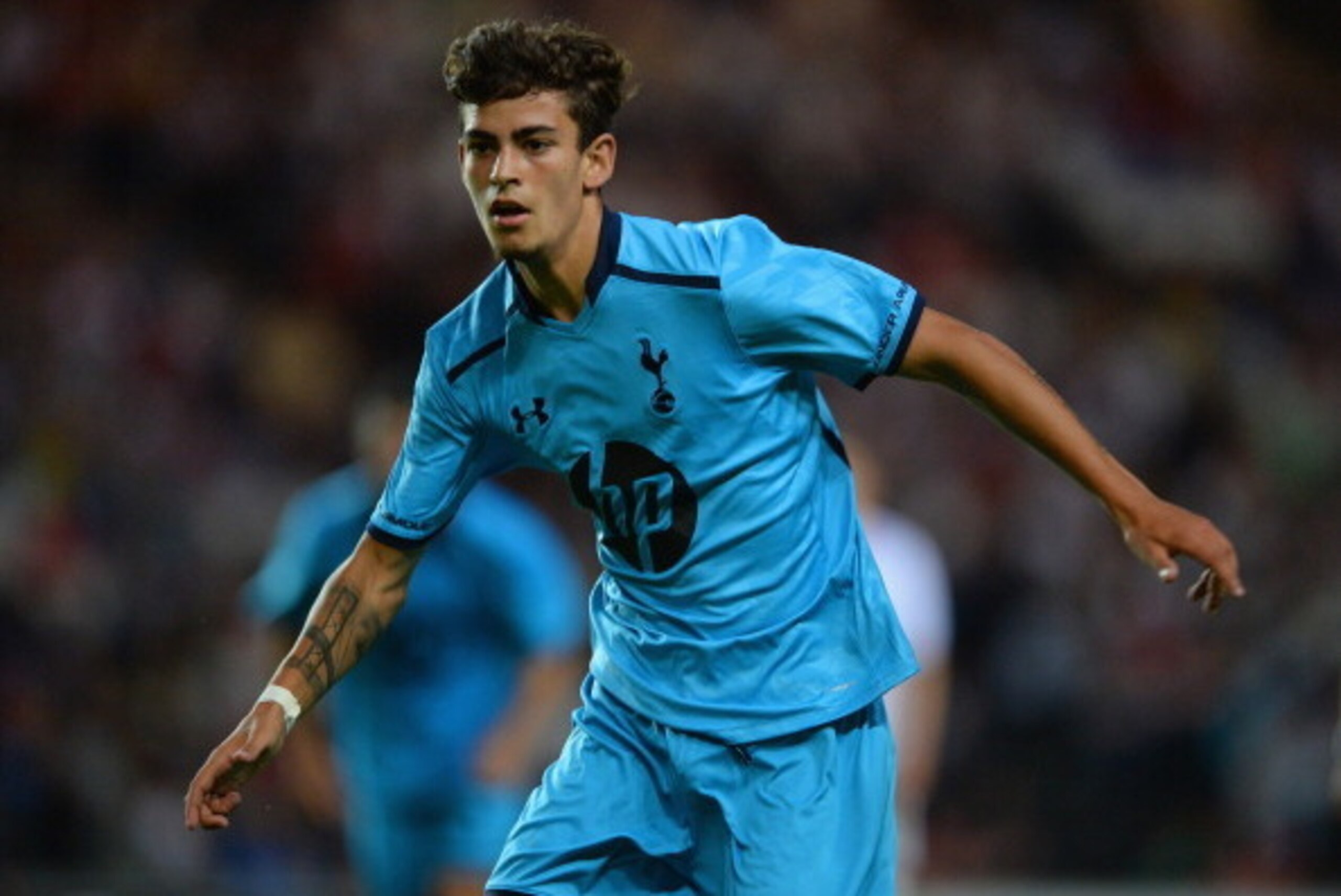 MILTON KEYNES, ENGLAND - JULY 31: Ruben Lameiras of Tottenham during the pre-season friendly match between MK Dons and a Tottenham Hotspur XI at Stadium mk on July 31, 2013 in Milton Keynes, England.  (Photo by Michael Regan/Getty Images)
