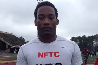 DE Natrez Patrick, the No. 49 player overall according to 247Sports Composite Rankings, is equally adept at rushing the passer and dropping into coverage.