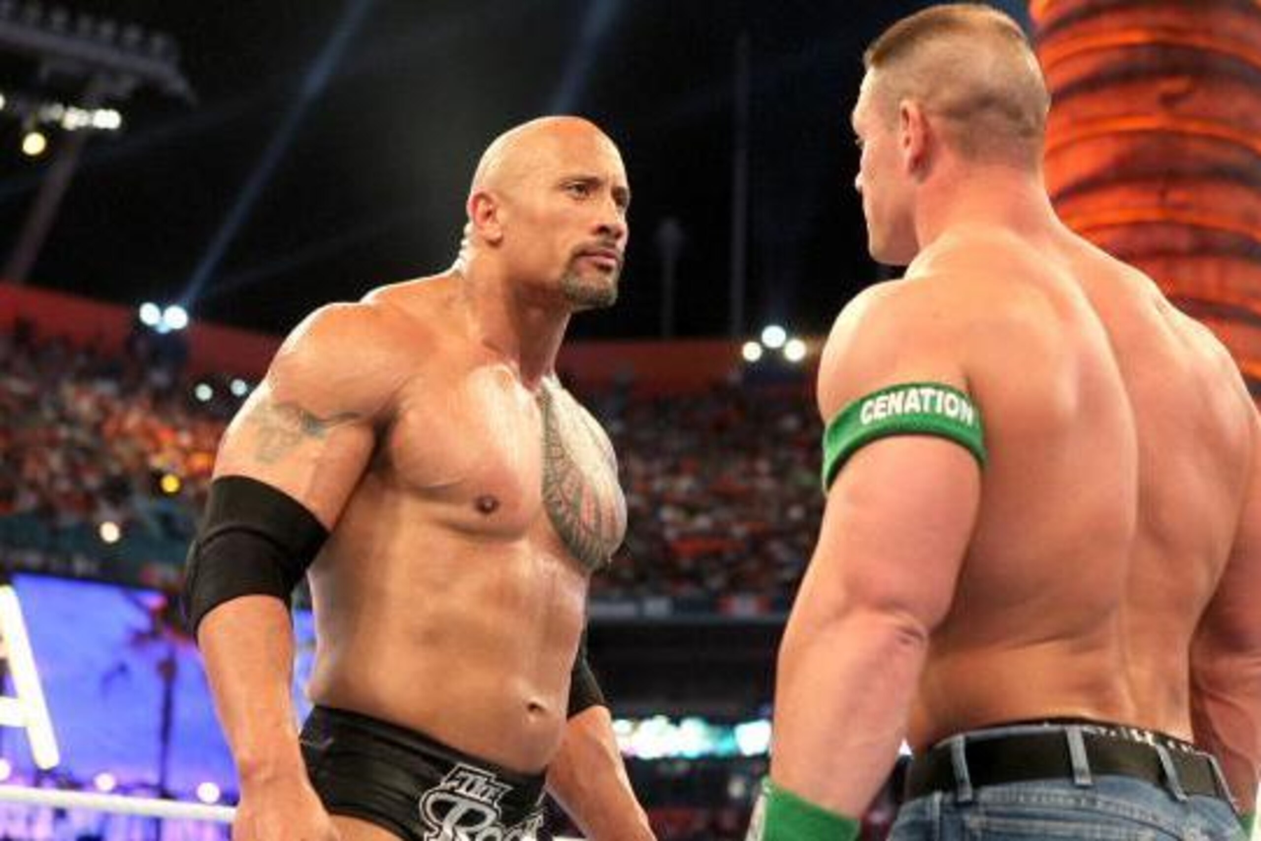 Cena carried The Rock to two decent matches at WrestleManias 28 and 29.