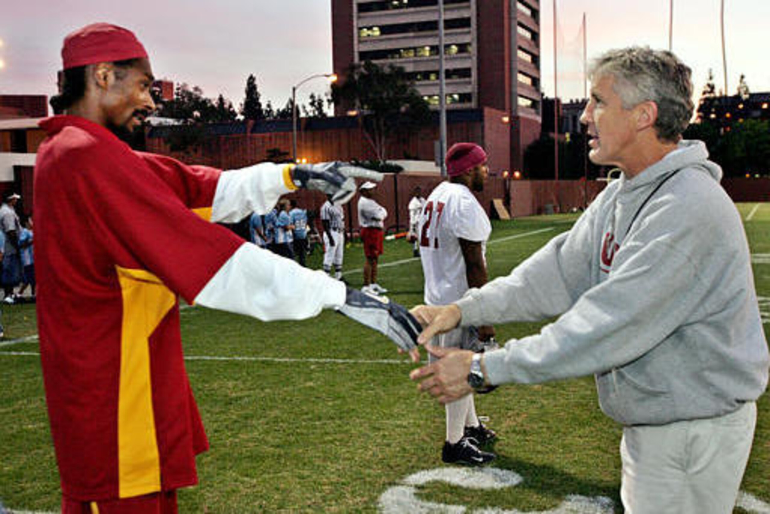 Snoop Dogg is a mainstay among marquee USC fans. Snoop Dogg is a mainstay among marquee USC fans.