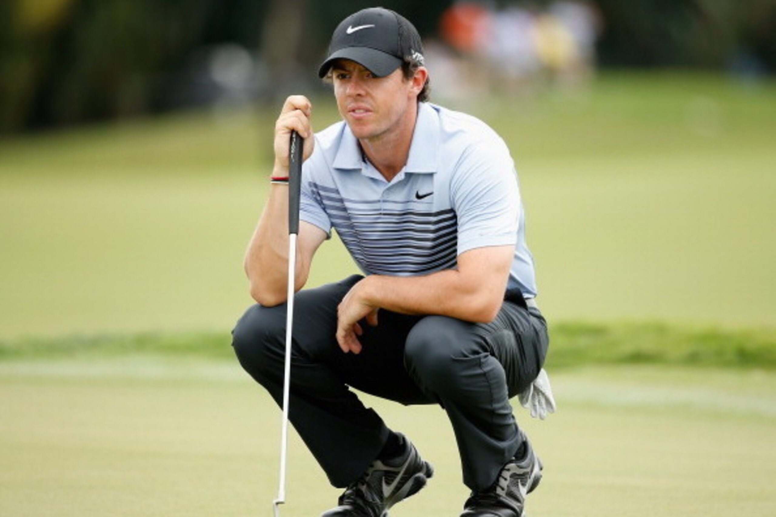 DORAL, FL - MARCH 06:  Rory McIlroy of Northern Ireland waits on the 13th green during the first round of the World Golf Championships-Cadillac Championship at Trump National Doral on March 6, 2014 in Doral, Florida.  (Photo by Chris Trotman/Getty Images)