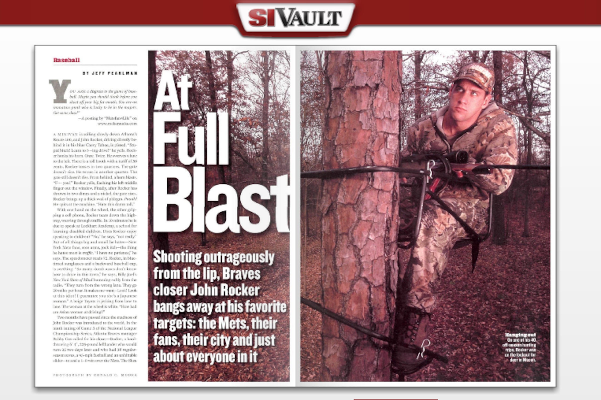 Screenshot of the Rocker article as it appeared in the Dec. 27, 1999, edition of Sports Illustrated.