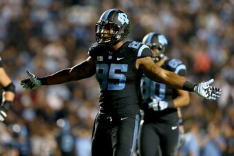CHAPEL HILL, NC - OCTOBER 17:  Eric Ebron #85 of the North Carolina Tar Heels during their game at Kenan Stadium on October 17, 2013 in Chapel Hill, North Carolina.  (Photo by Streeter Lecka/Getty Images)