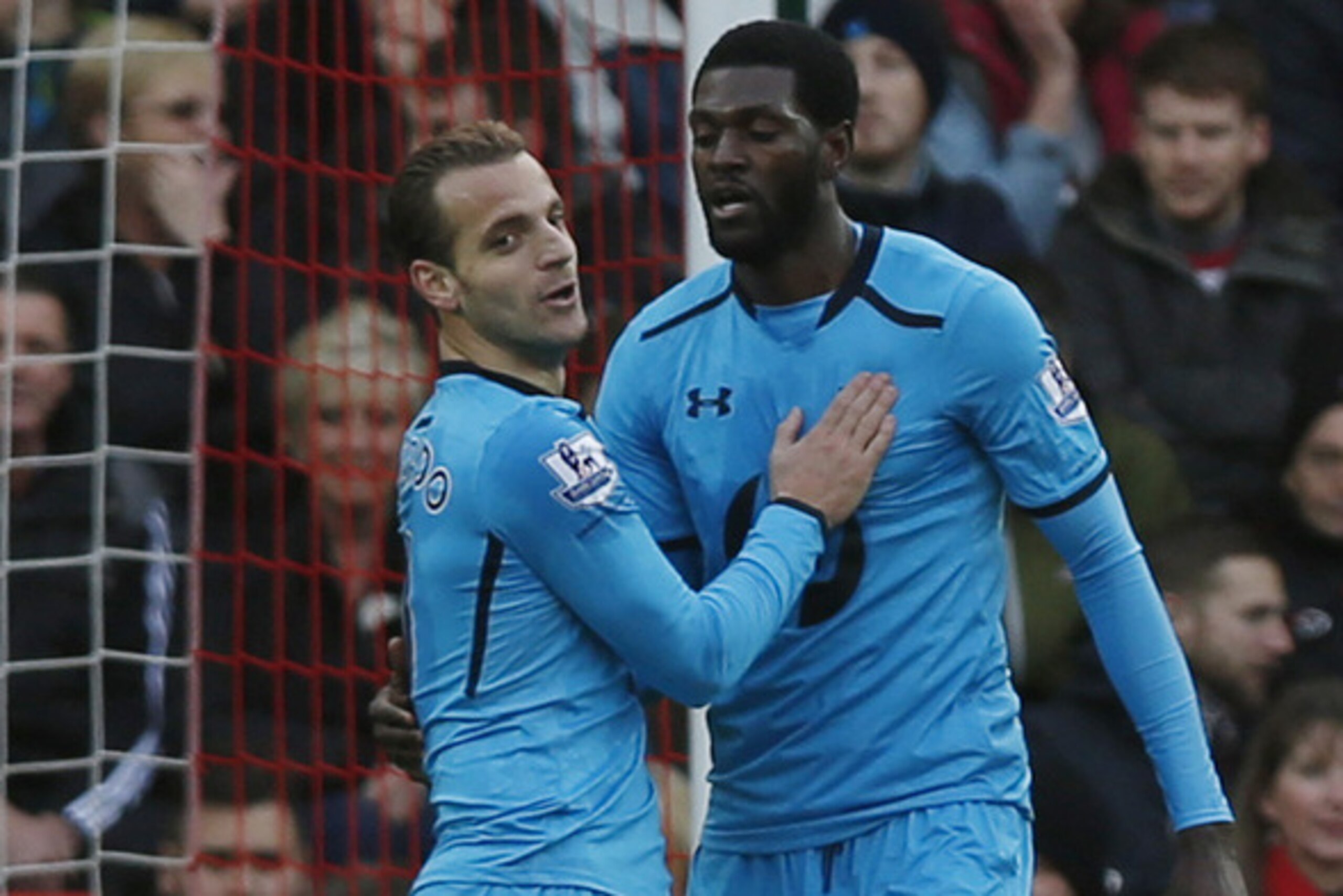 Sherwood's recall of Emmanuel Adebayor and a move to a front two immediately paid off for Spurs in December.