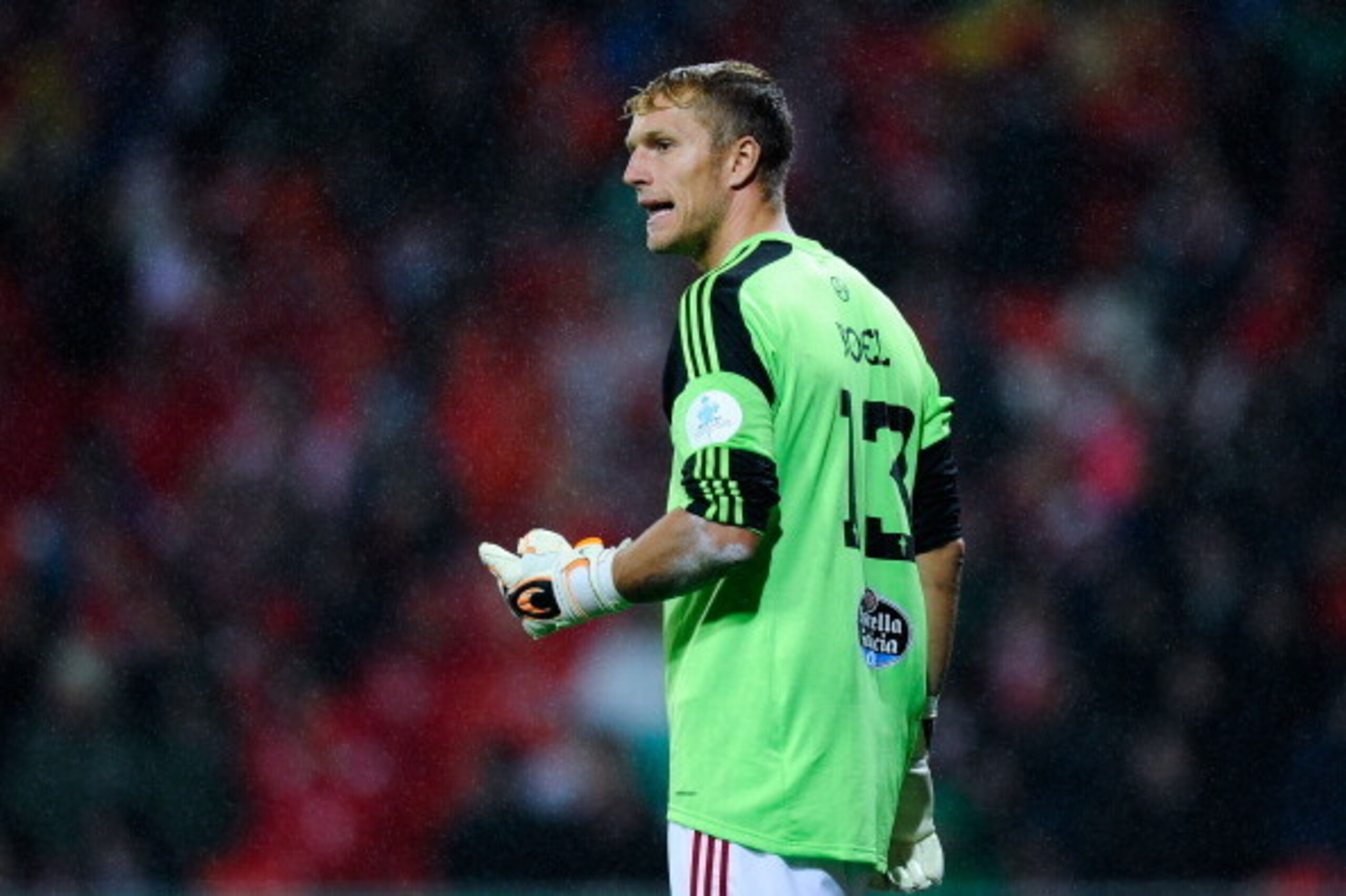 BILBAO, SPAIN - SEPTEMBER 16:  Yoel Rodriguez of Real Club Celta de Vigo looks on during the La Liga match between Athletic Club and RC Celta de Vigo at San Mames Stadium on September 16, 2013 in Bilbao, Spain.  (Photo by David Ramos/Getty Images)