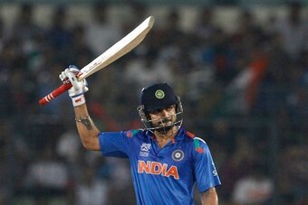 Virat Kohli was a shining light for India despite finishing on the losing side.