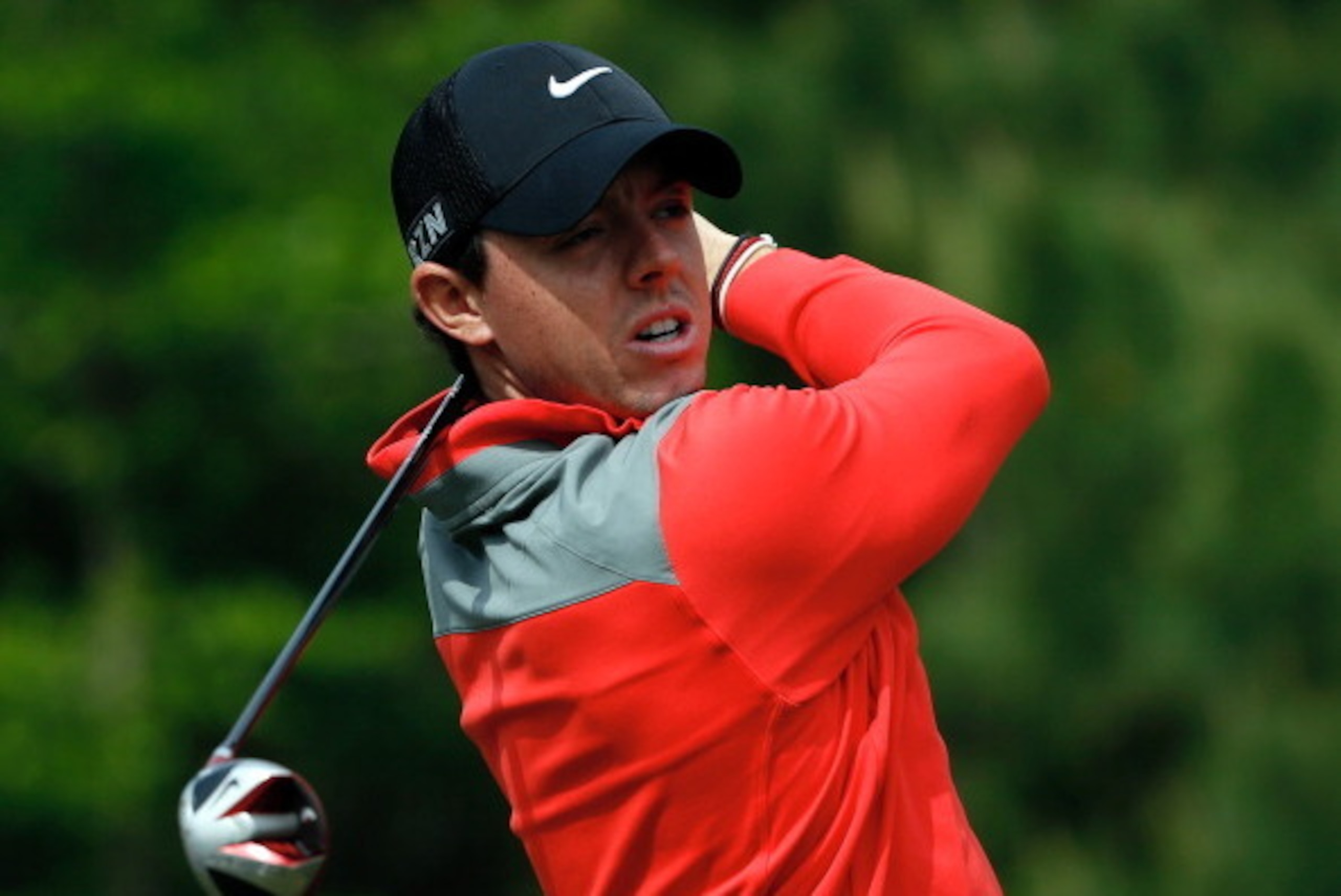HUMBLE, TX - APRIL 05:  Rory McIlroy of Northern Ireland watches his tee shot on the twelfth hole during round three of the Shell Houston Open at the Golf Club of Houston on April 5, 2014 in Humble, Texas.  (Photo by Scott Halleran/Getty Images)