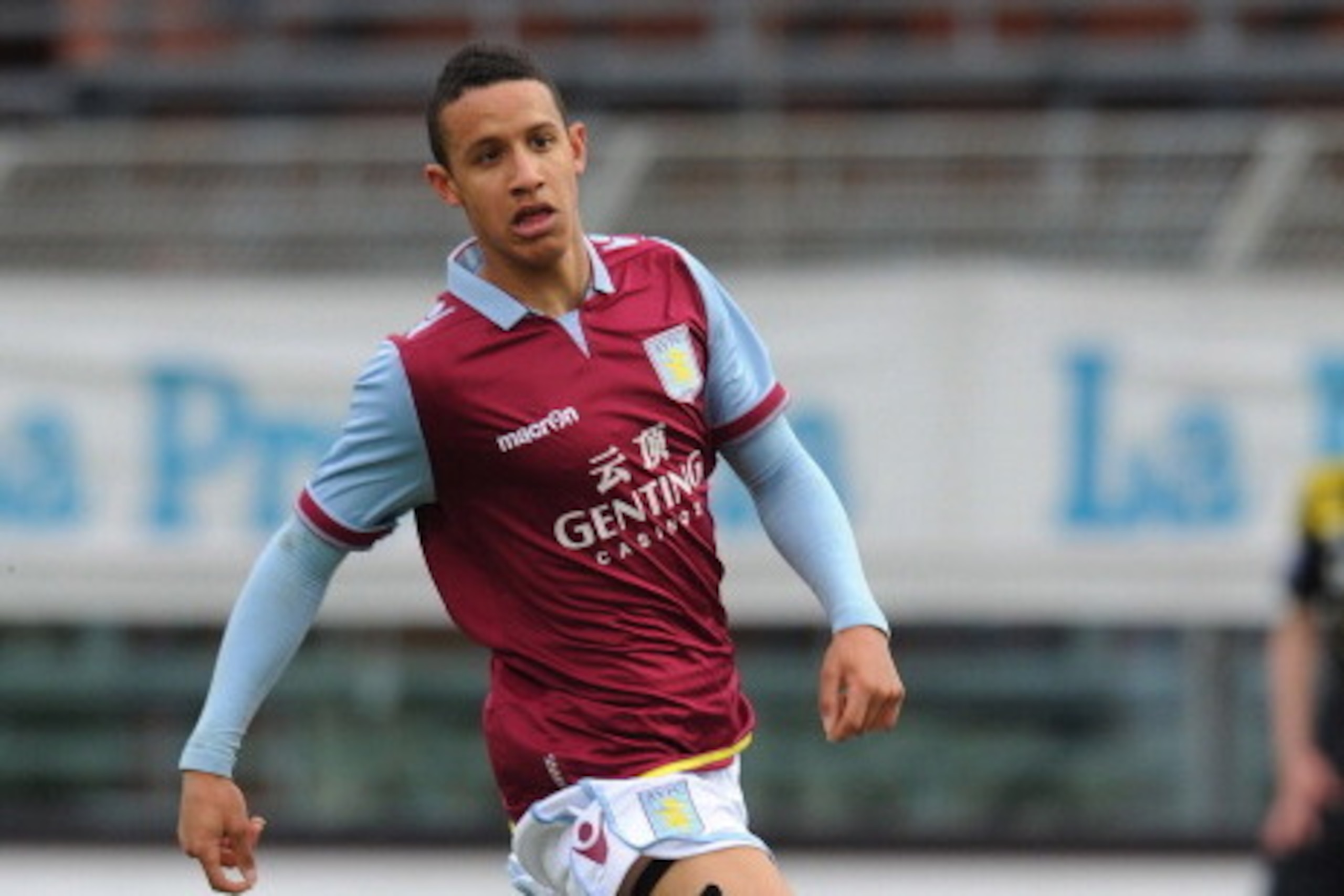 COMO, ITALY - APRIL 1: Callum Robinson of Villa in action during the NextGen Series final match between Chelsea and Aston Villa at Stadio Giuseppe Sinigallia on April 1, 2013 in Como, Italy. (Photo by David Price/Getty Images)