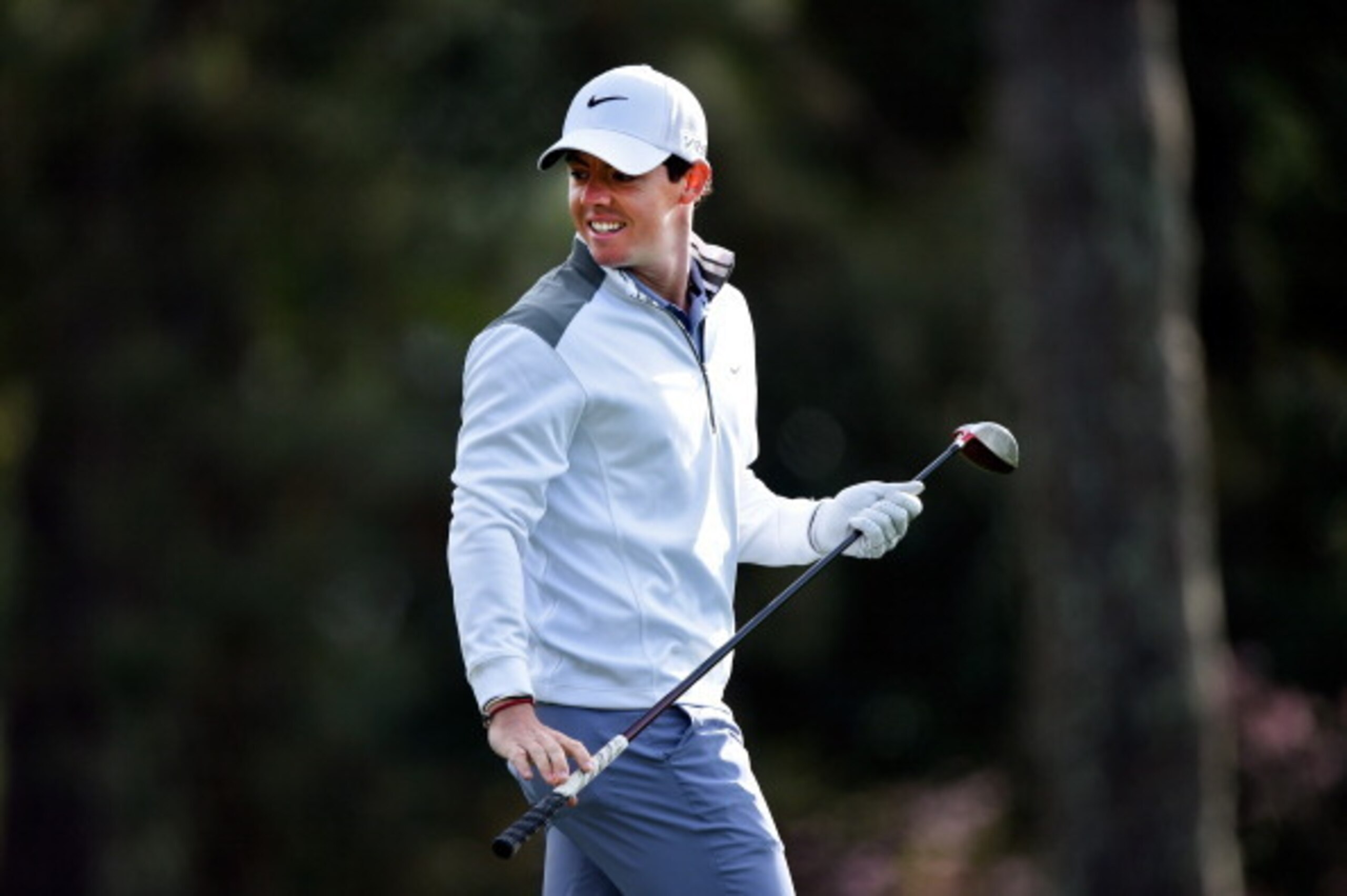 AUGUSTA, GA - APRIL 08:  Rory McIlroy of Northern Ireland walks across a green during a practice round prior to the start of the 2014 Masters Tournament at Augusta National Golf Club on April 8, 2014 in Augusta, Georgia.  (Photo by Harry How/Getty Images)