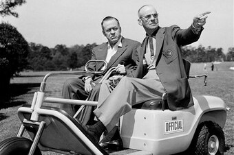 Bobby Jones (left) and Clifford Roberts were Augusta National's co-founders